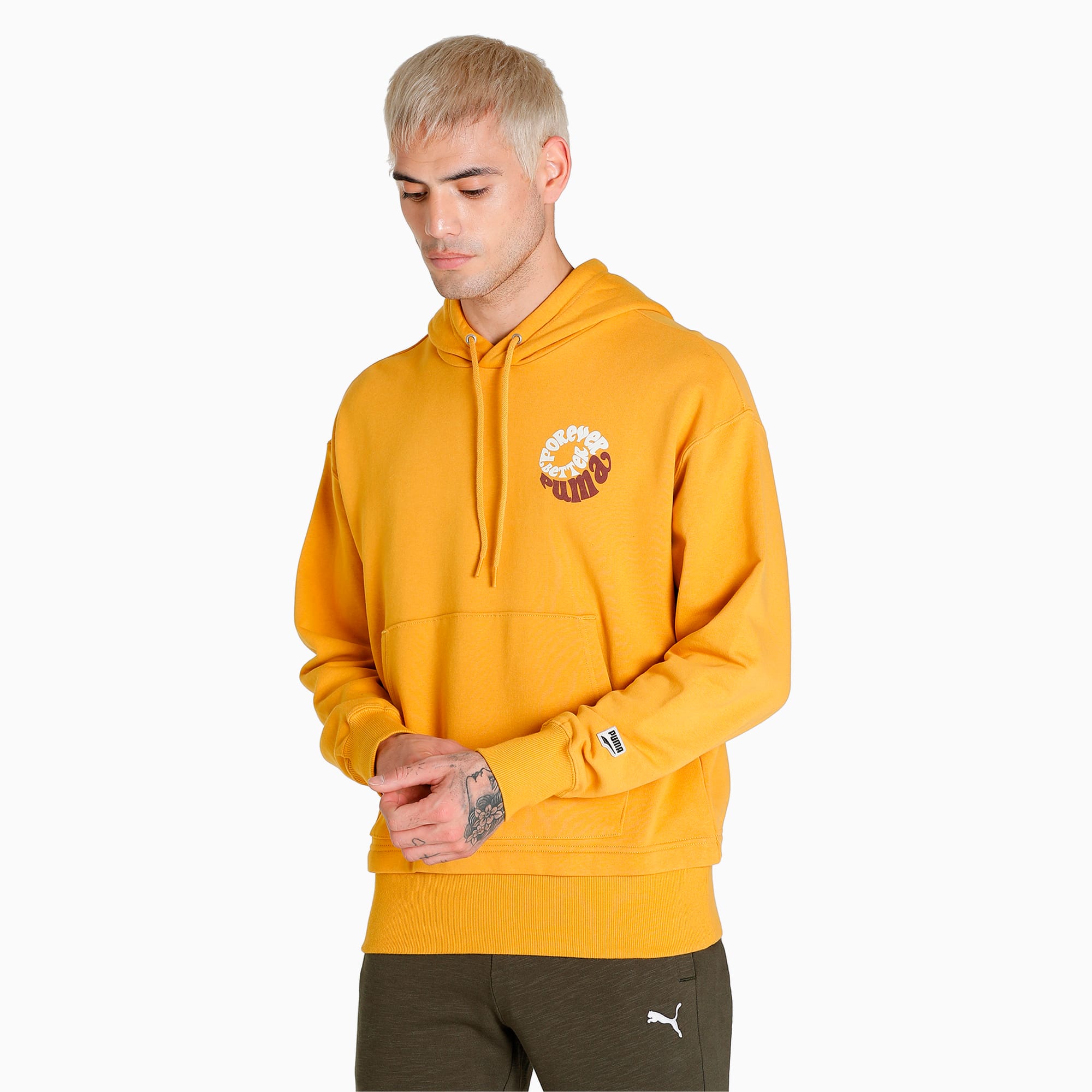 Yellow cheap puma sweater