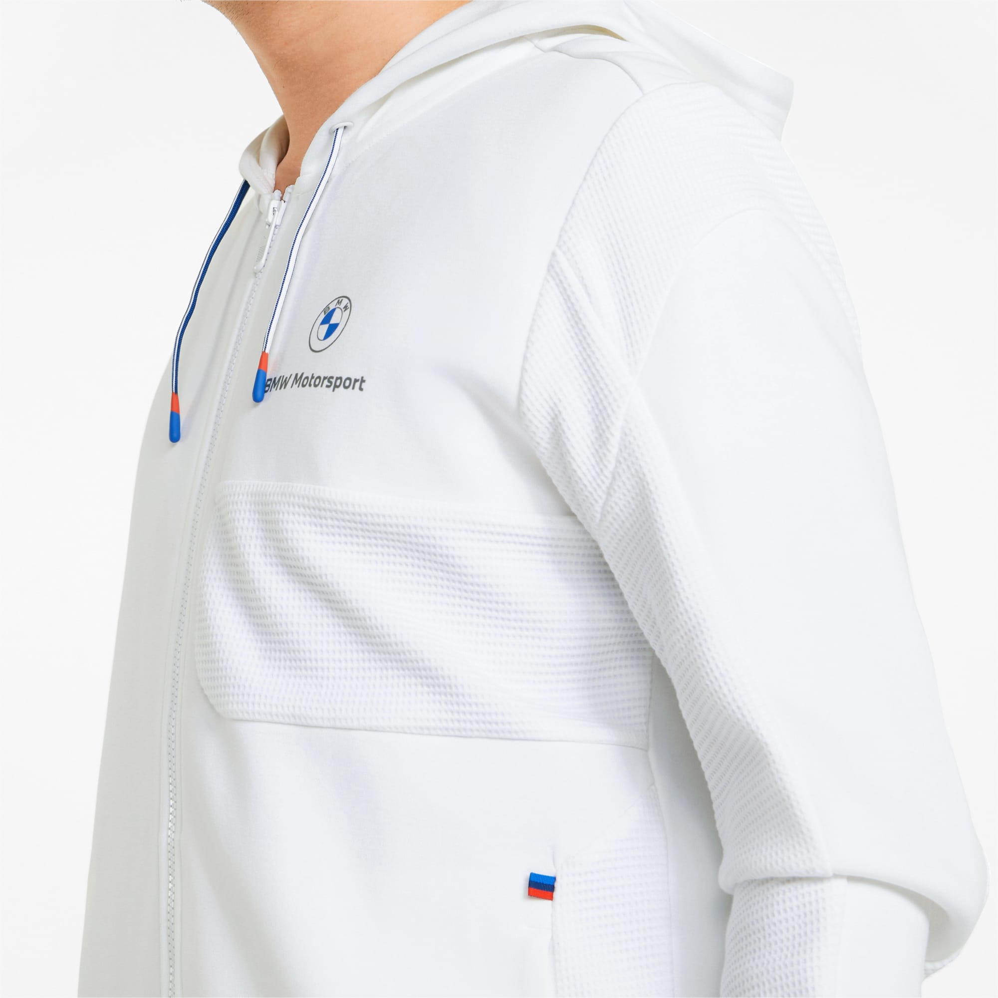 Sweat zippé à capuche bmw motorsport blanc homme - Puma