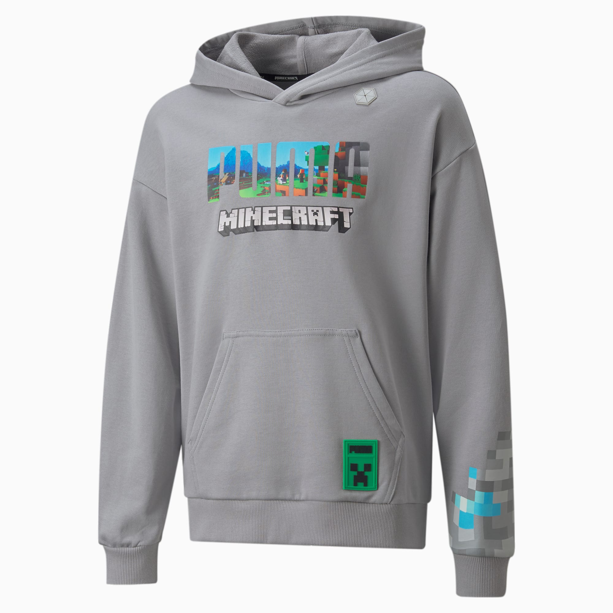 Puma grey hoodie junior online