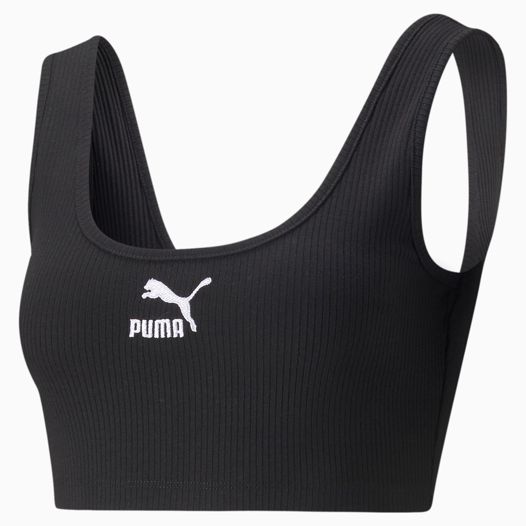 Classics Ribbed Women's Crop Top, Puma Black, PUMA Shop All Puma