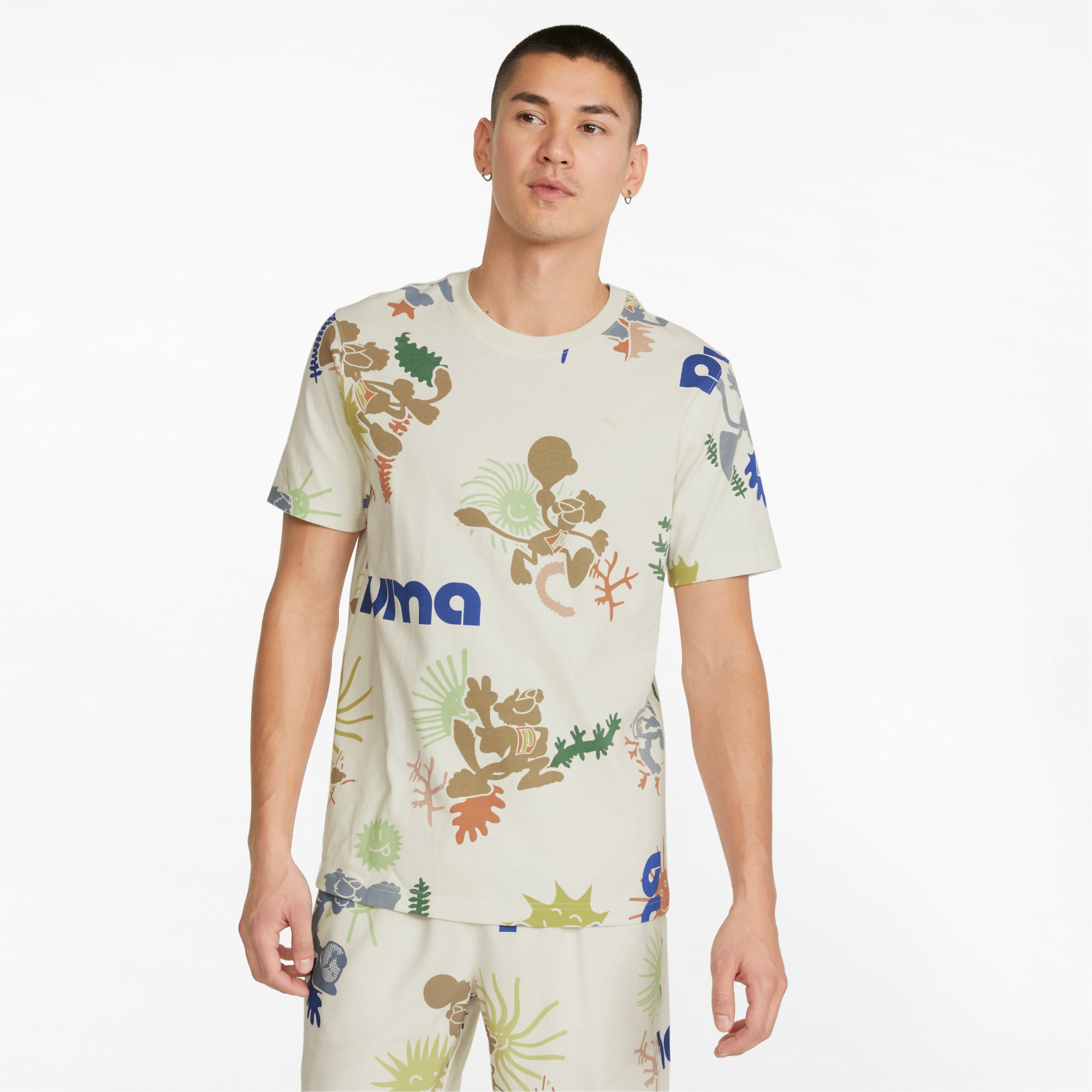 Adventure Planet Printed Men's Tee, Pristine, large-SEA