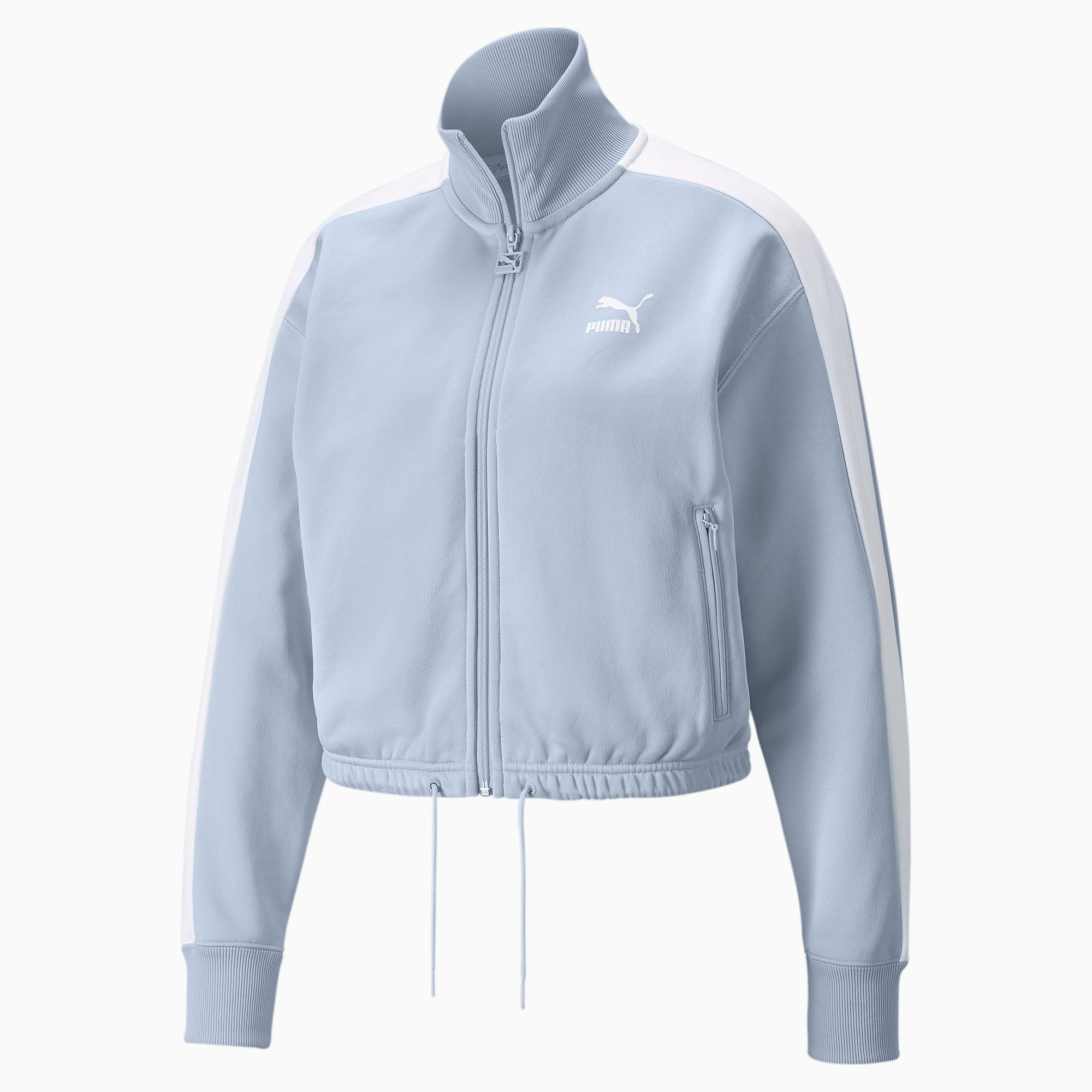 T7 Crop Track Women's Jacket, Arctic Ice, large-SEA