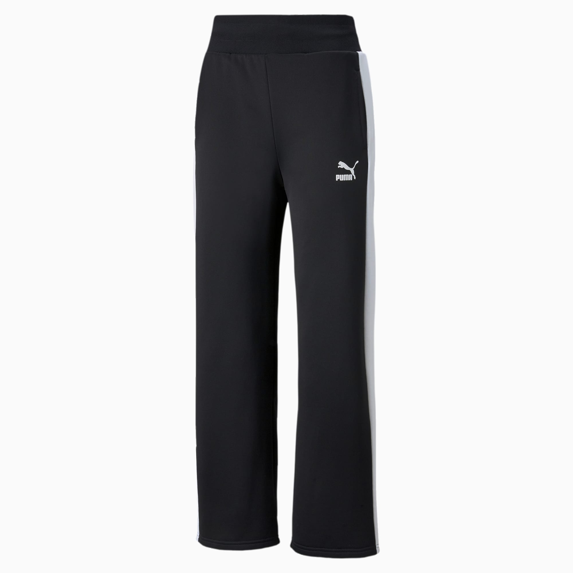 T7 Straight Women's Pants, Puma Black, large-SEA