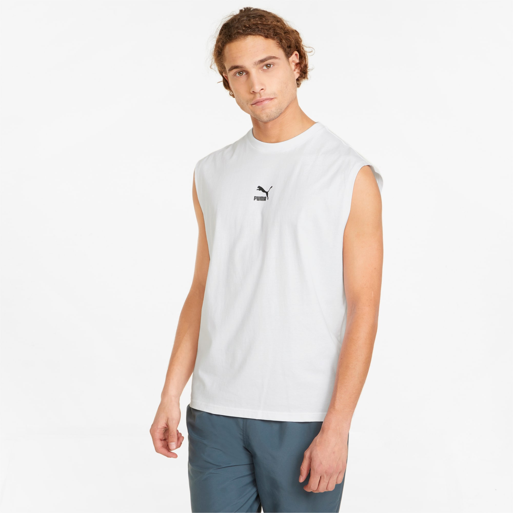 PUMA Essentials Tank-Top in Grau für Herren Herren Bekleidung T-Shirts Ärmellose T-Shirts 