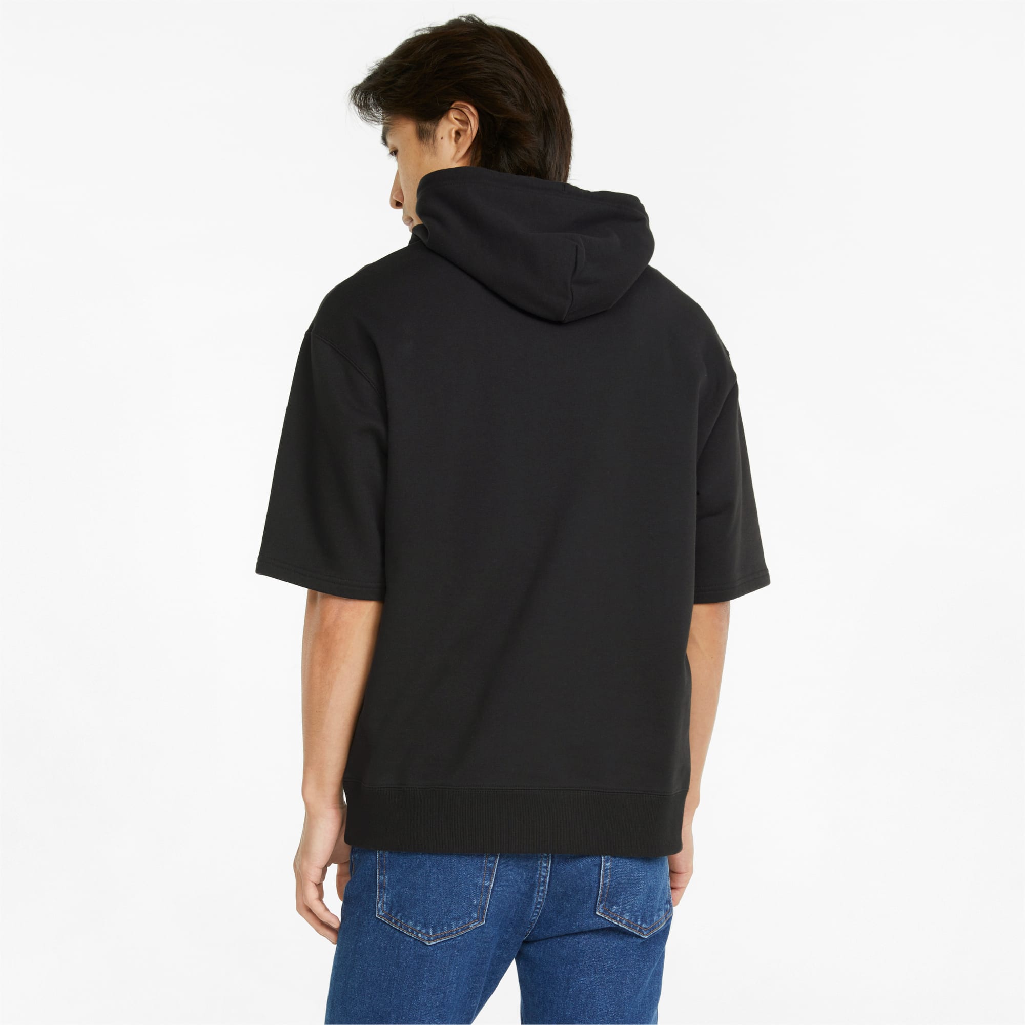 Puma short hot sale sleeve hoodie