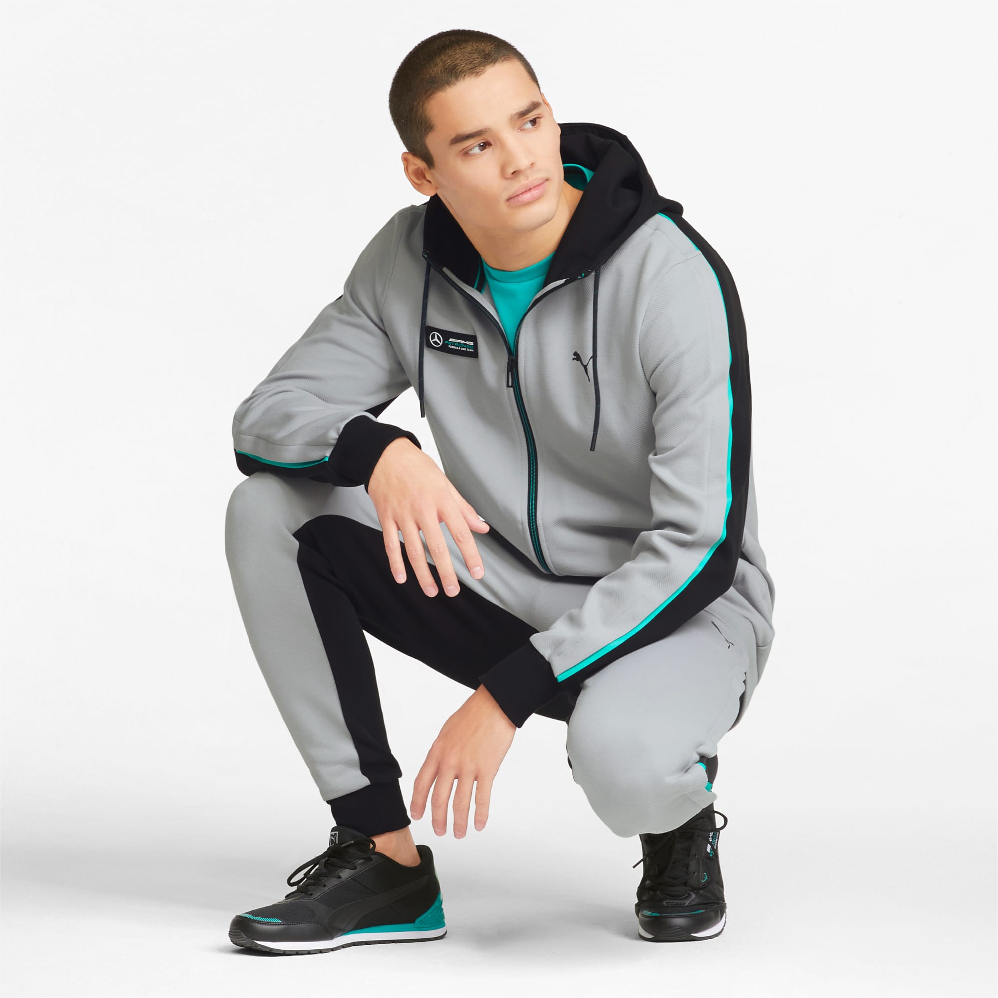 PUMA公式】メンズ メルセデス MAPF1 フーデッド スウェット ジャケット