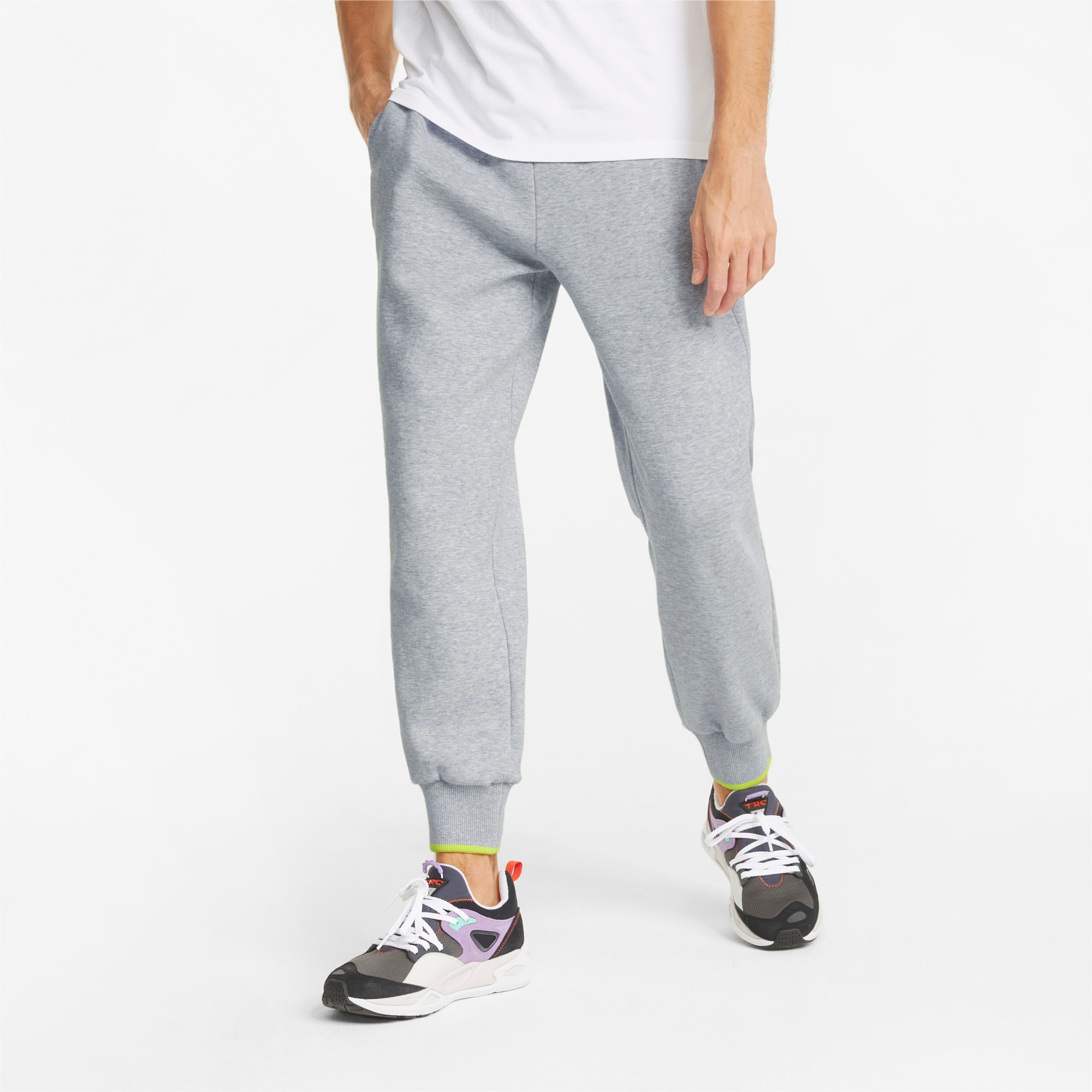 SWxP Men's Track Pants, Light Gray Heather, large-SEA