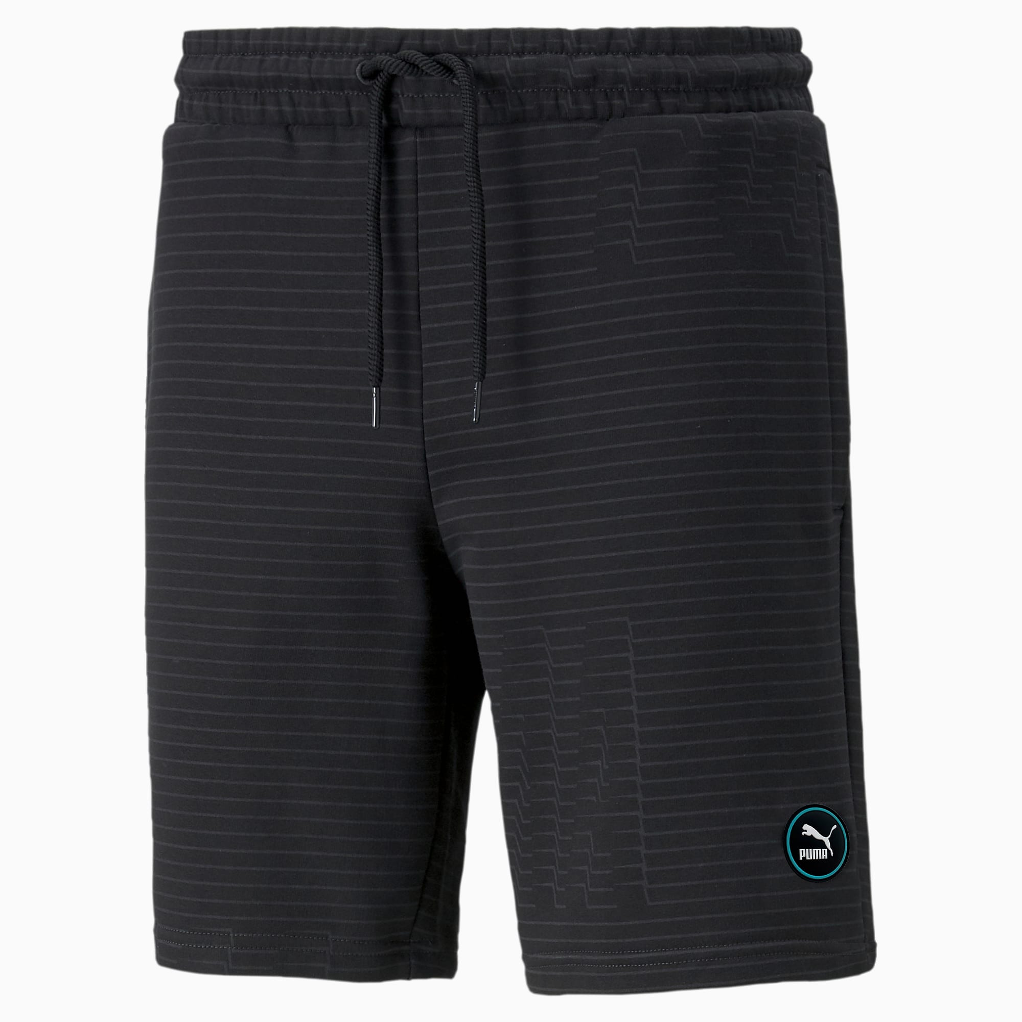 SWxP Printed Men's Shorts, Puma Black-Phantom Black, large-SEA