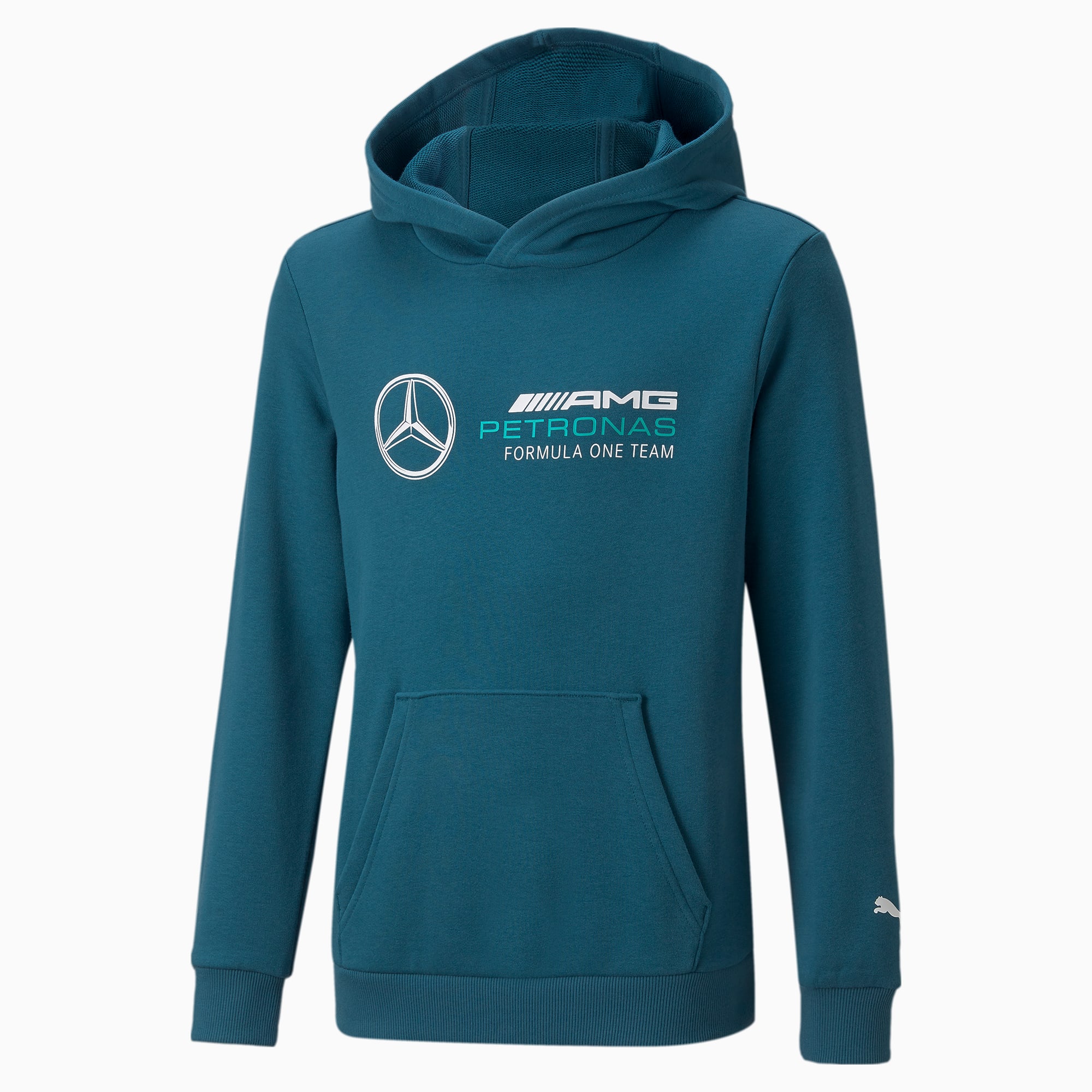 Sudadera juvenil con gorra Mercedes F1 Essentials