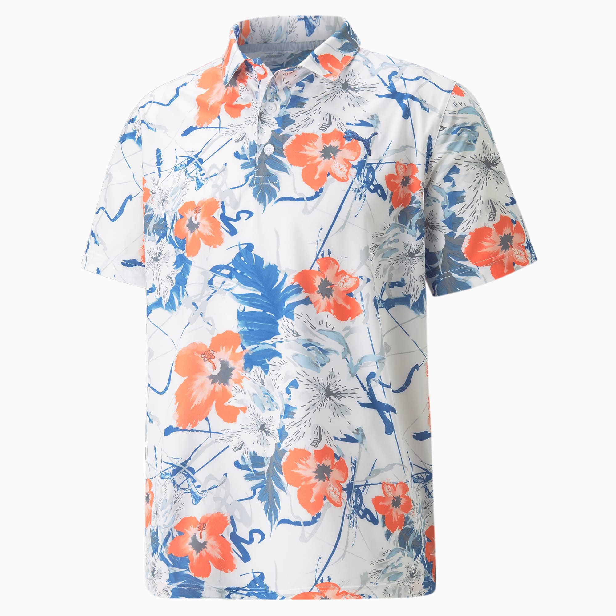 puma floral golf shirt