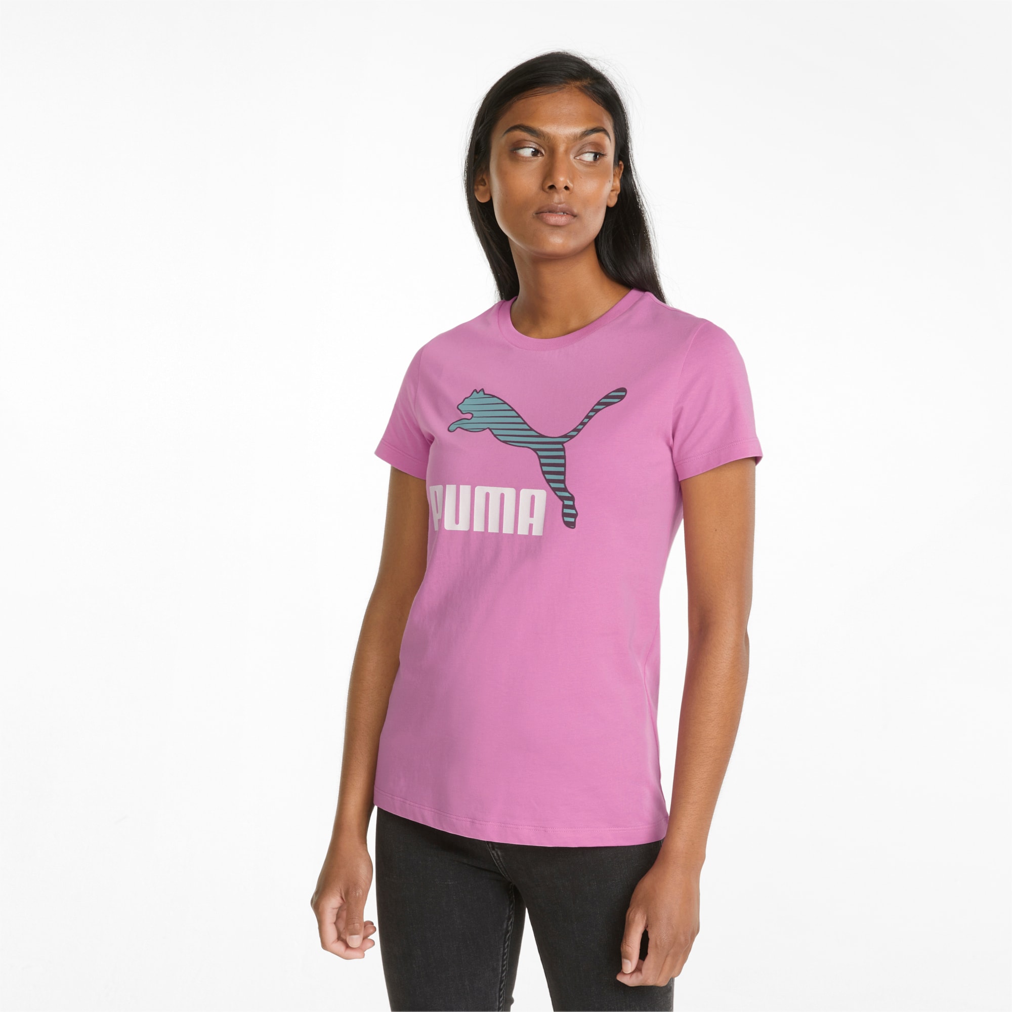 Classics Logo Interest Women's Tee, Opera Mauve-SWXP, large-SEA