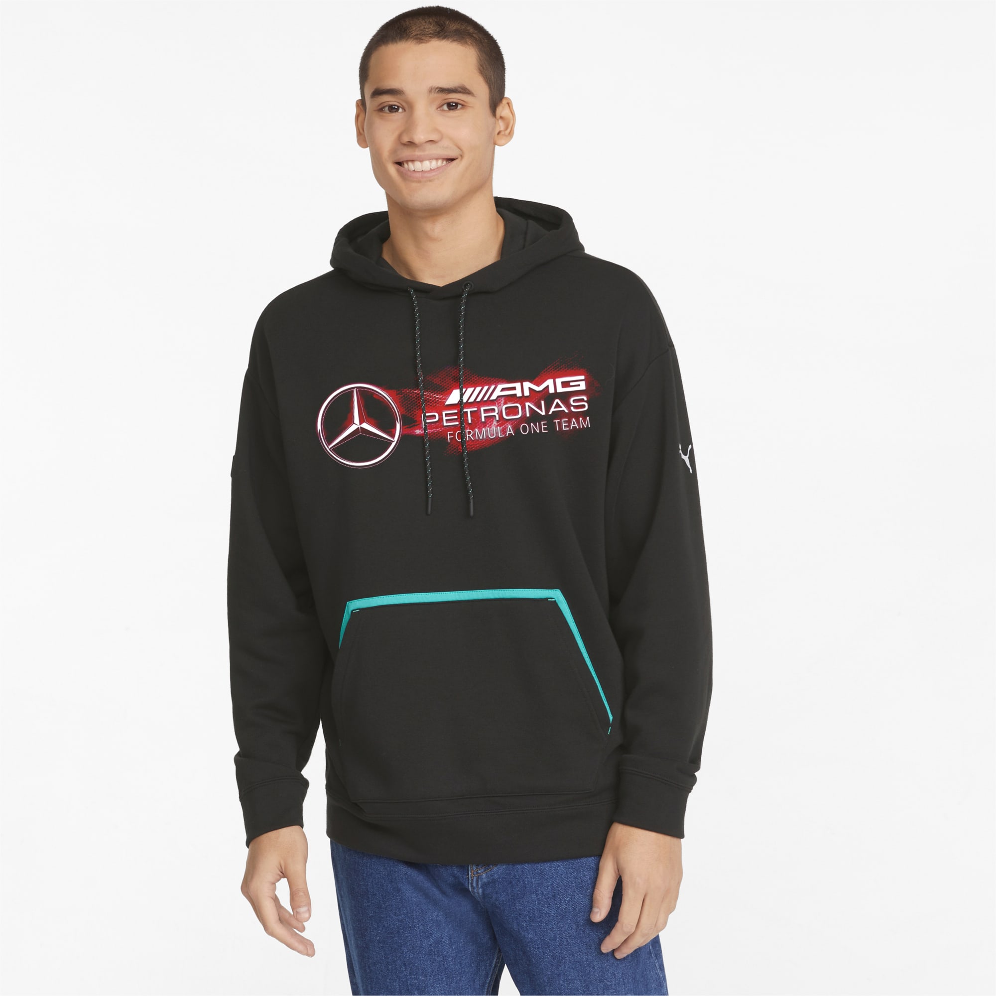 Mercedes AMG Petronas Nightride Men s Hoodie PUMA Shop All Puma