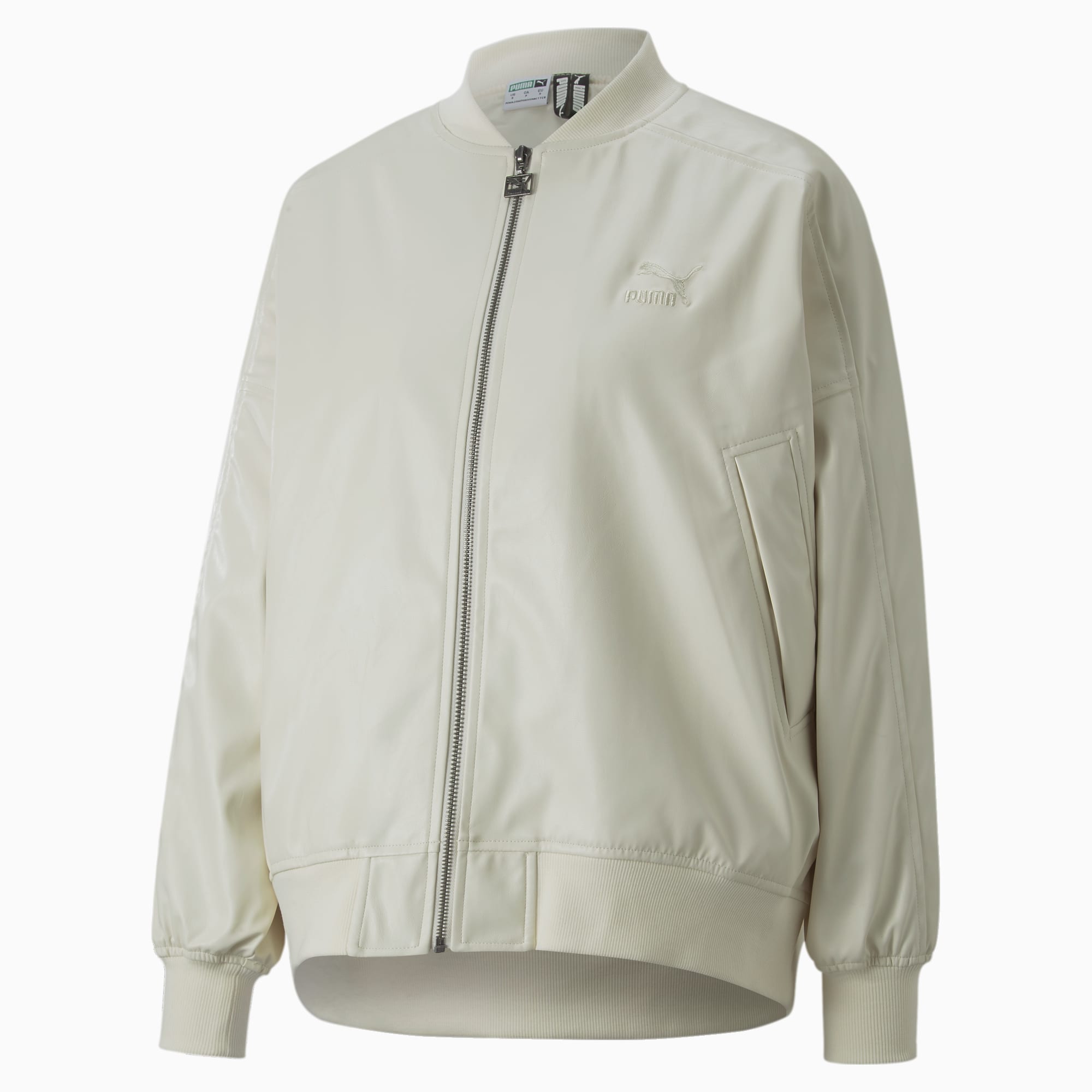 Synthetic bomber jacket discount