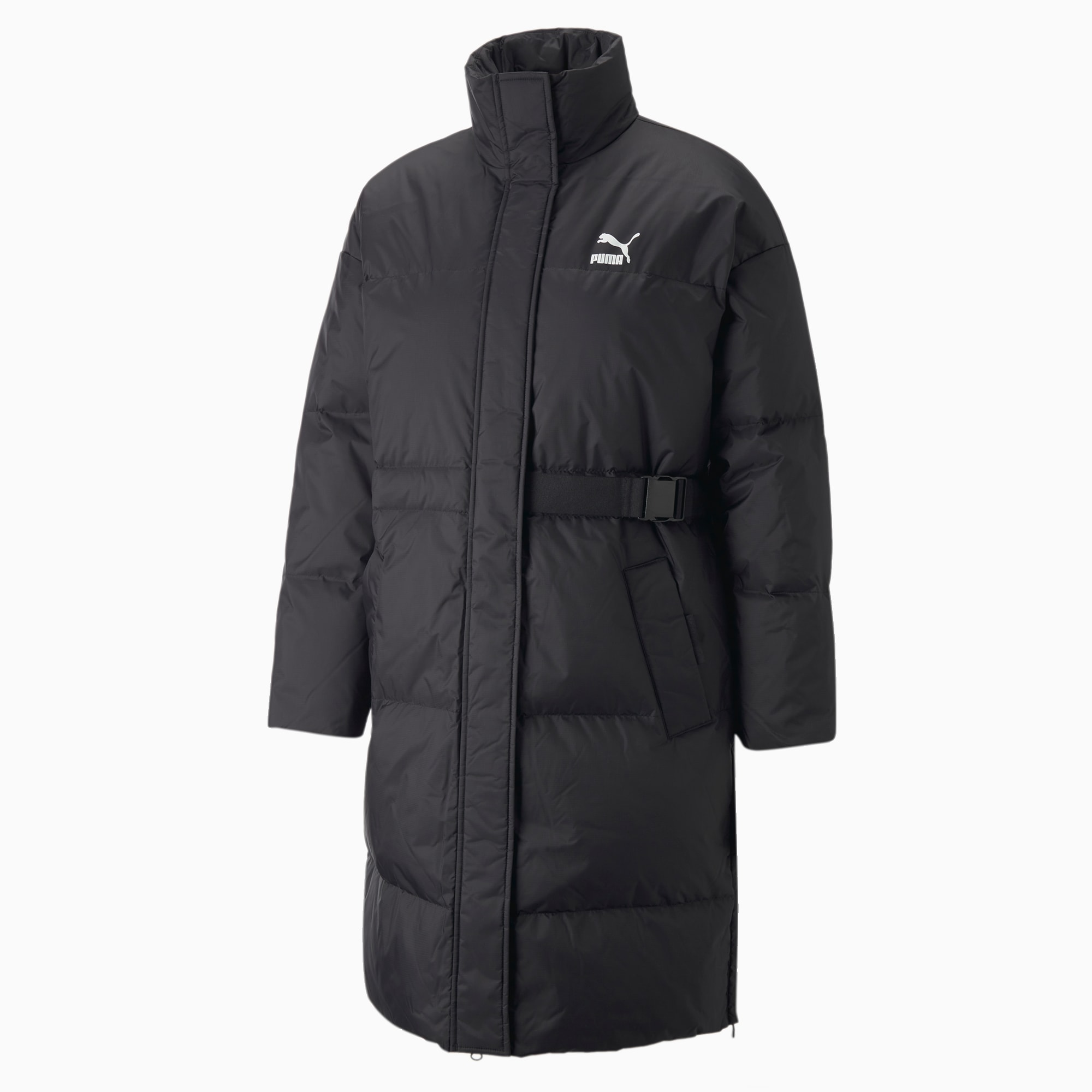 Long puffer jacket puma top