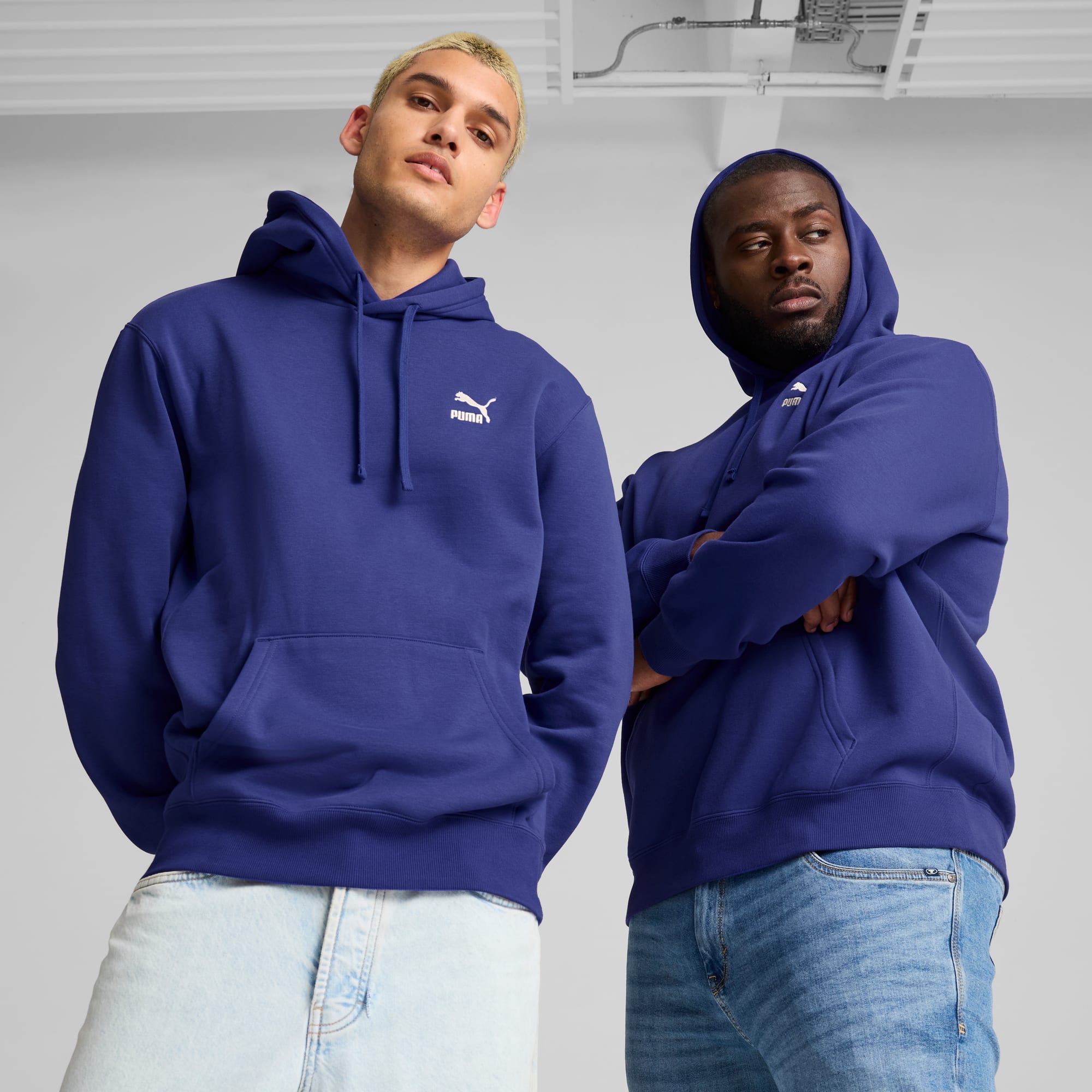PUMA CLASSICS Hoodie Men s Lapis Lazuli Size S