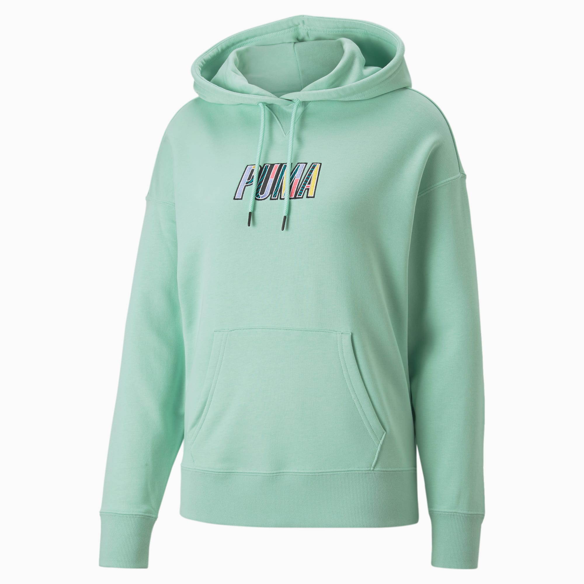 Puma green hoodie womens store