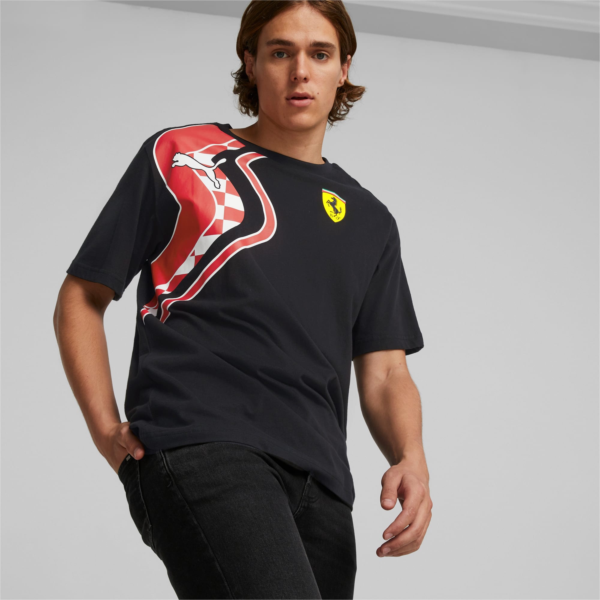 Ferrari Race Premium Logo Men's T-Shirt | PUMA