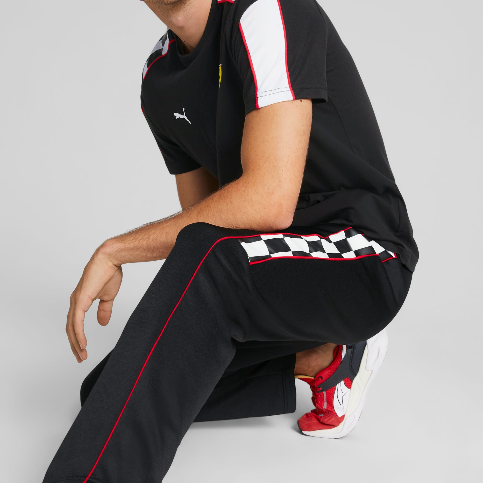 Scuderia Ferrari Race MT7 Track Pants by Puma - Red