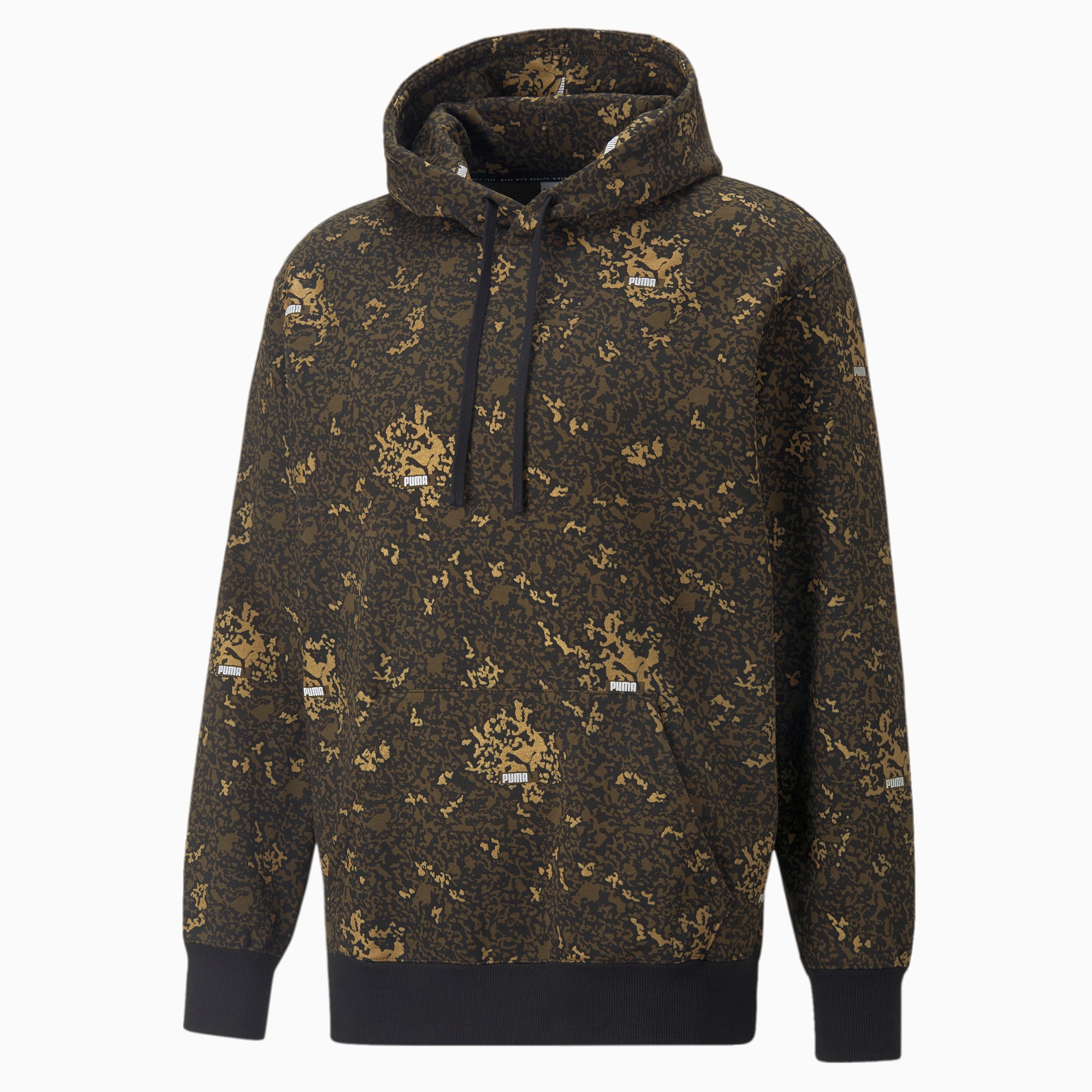 Puma all over print camo insert overhead hoodie outlet