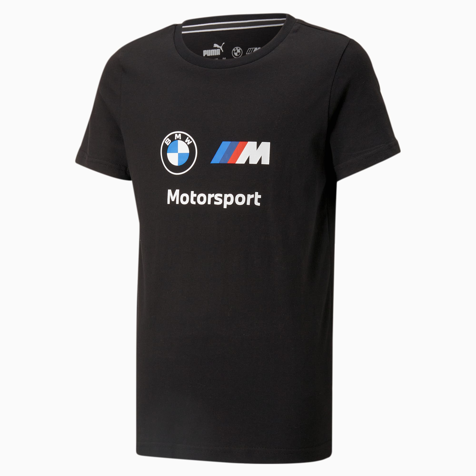 BMW M Motorsport Essentials Logo Tee Youth, Puma Black, large-SEA