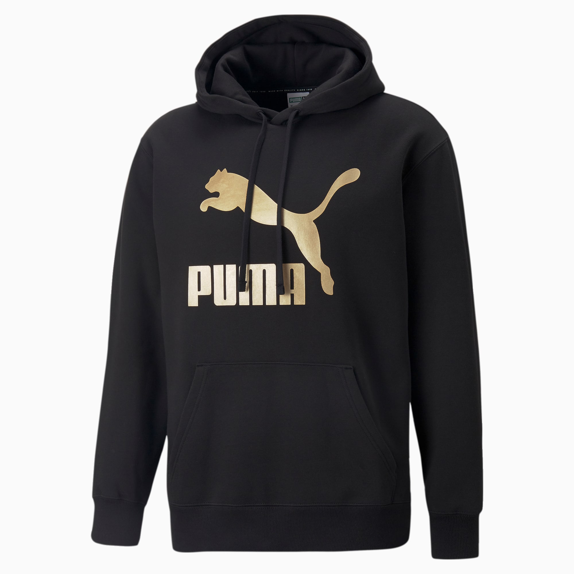 Black puma jumper mens top
