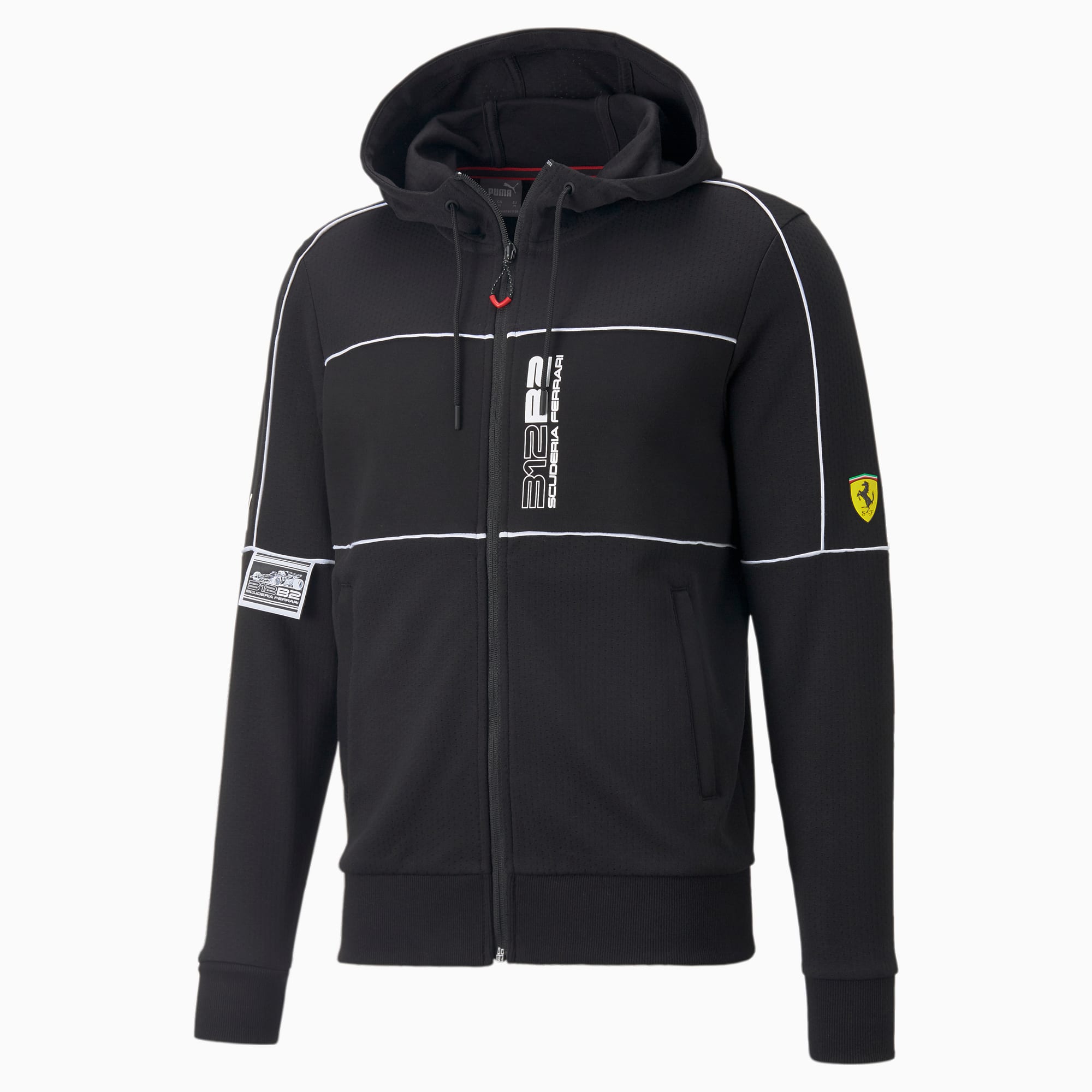 Scuderia Ferrari Race Slim Fit Hooded Jacket Men black PUMA