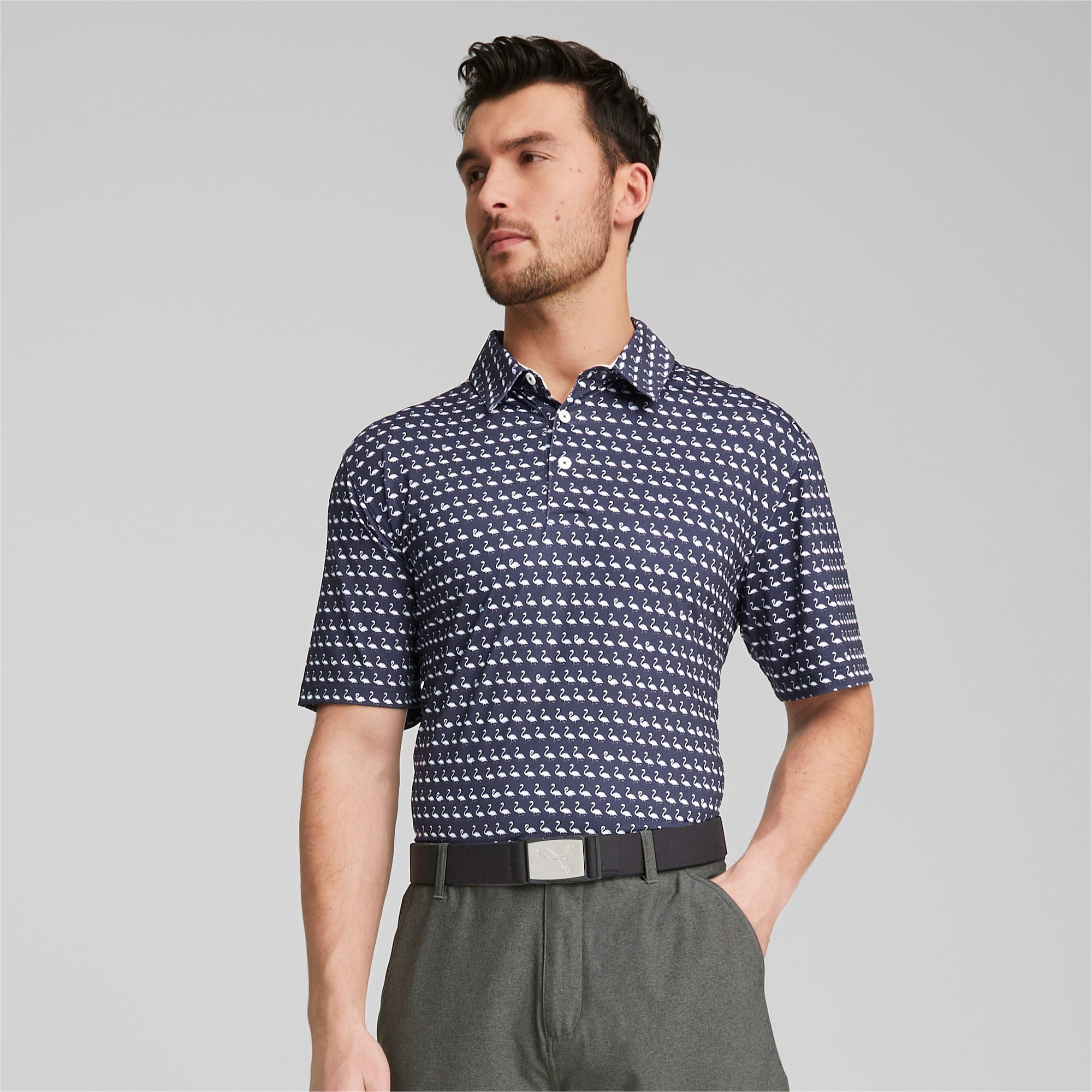 M ska golfowa koszulka polo Mattr Flamingo
