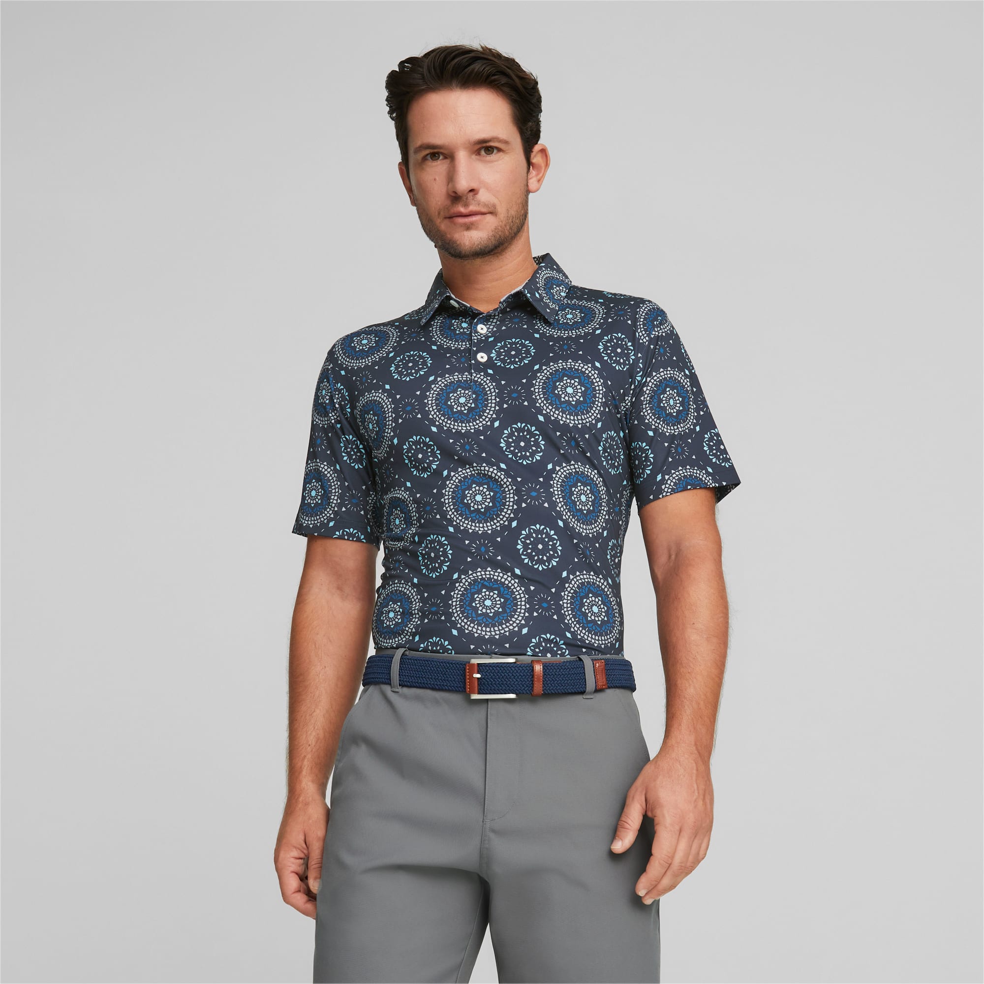 Mens patterned golf shirts sale
