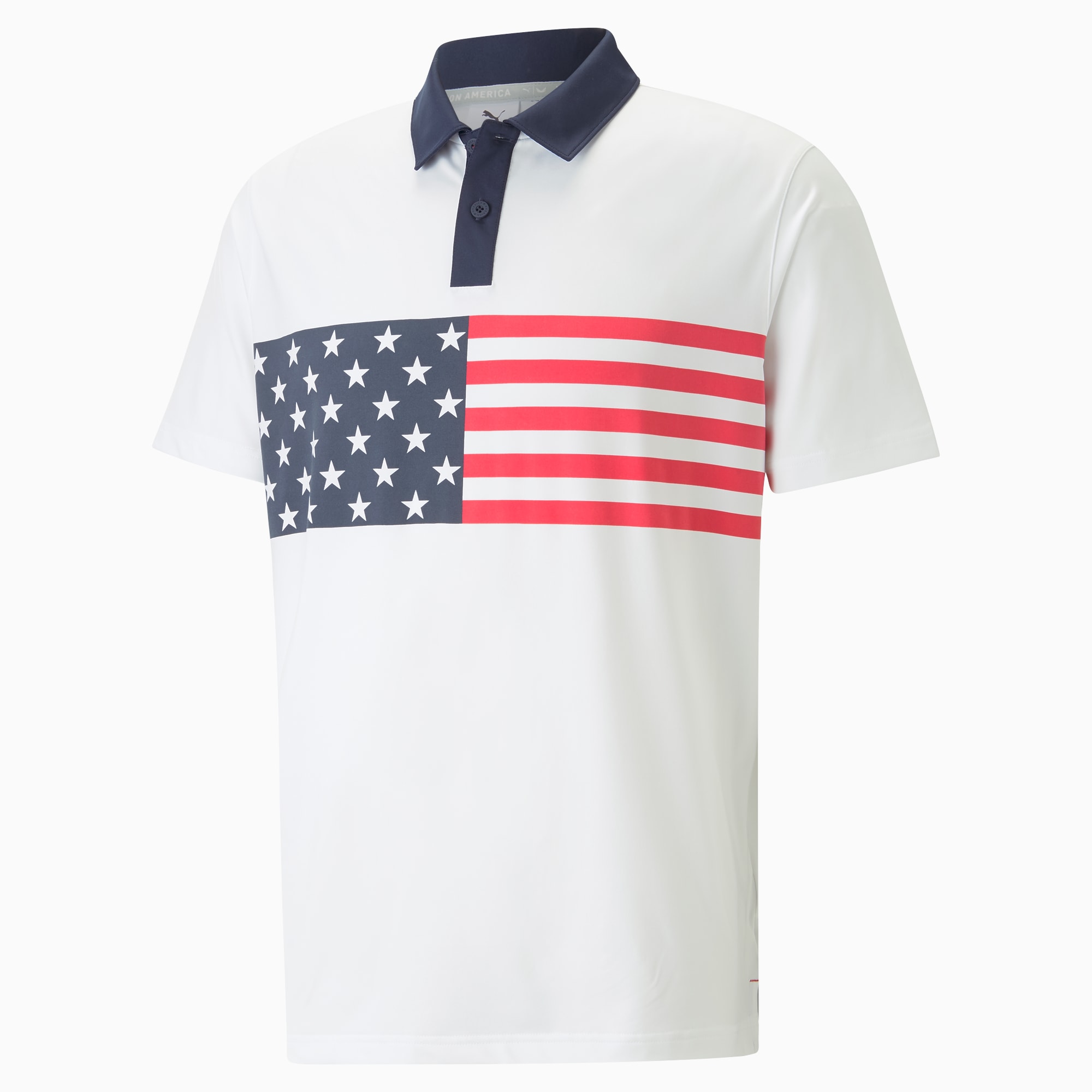 Polo de golf PUMA x VOLITION Flag Stripe para hombre