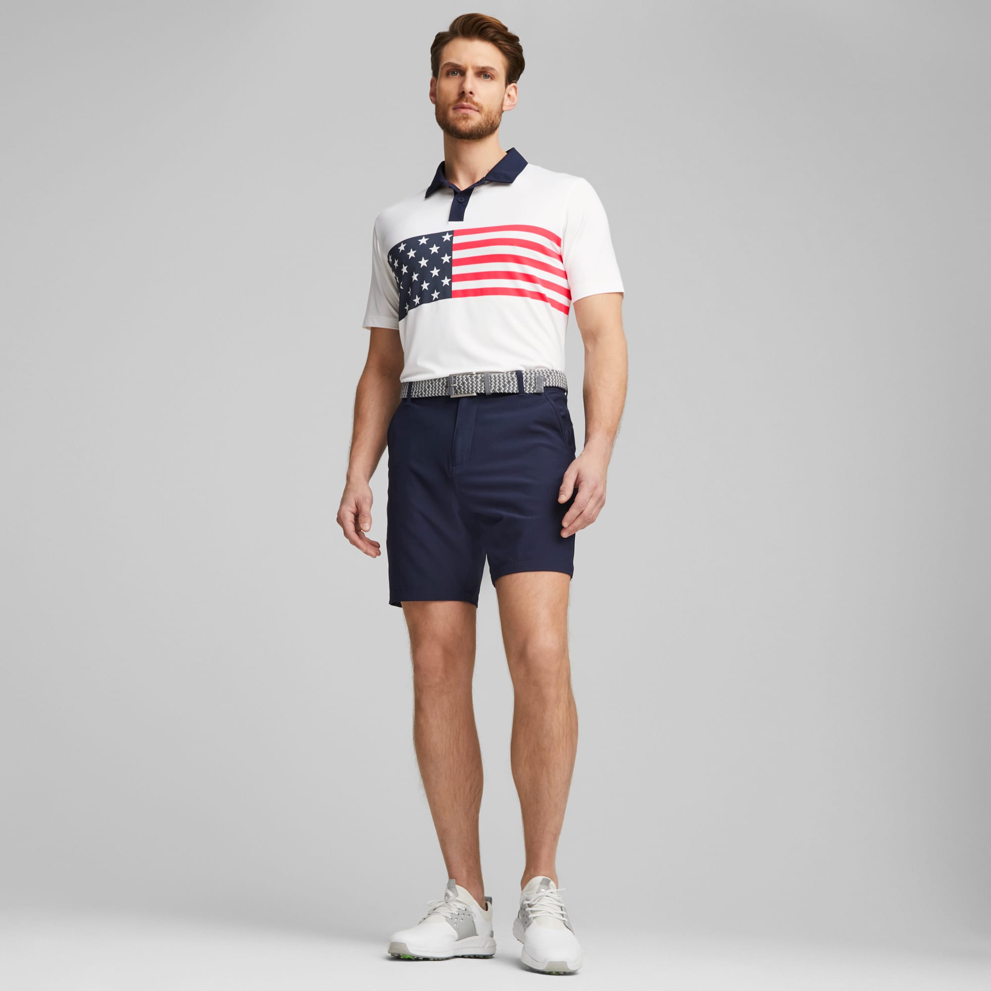 Polo de golf PUMA x VOLITION Flag Stripe para hombre PUMA