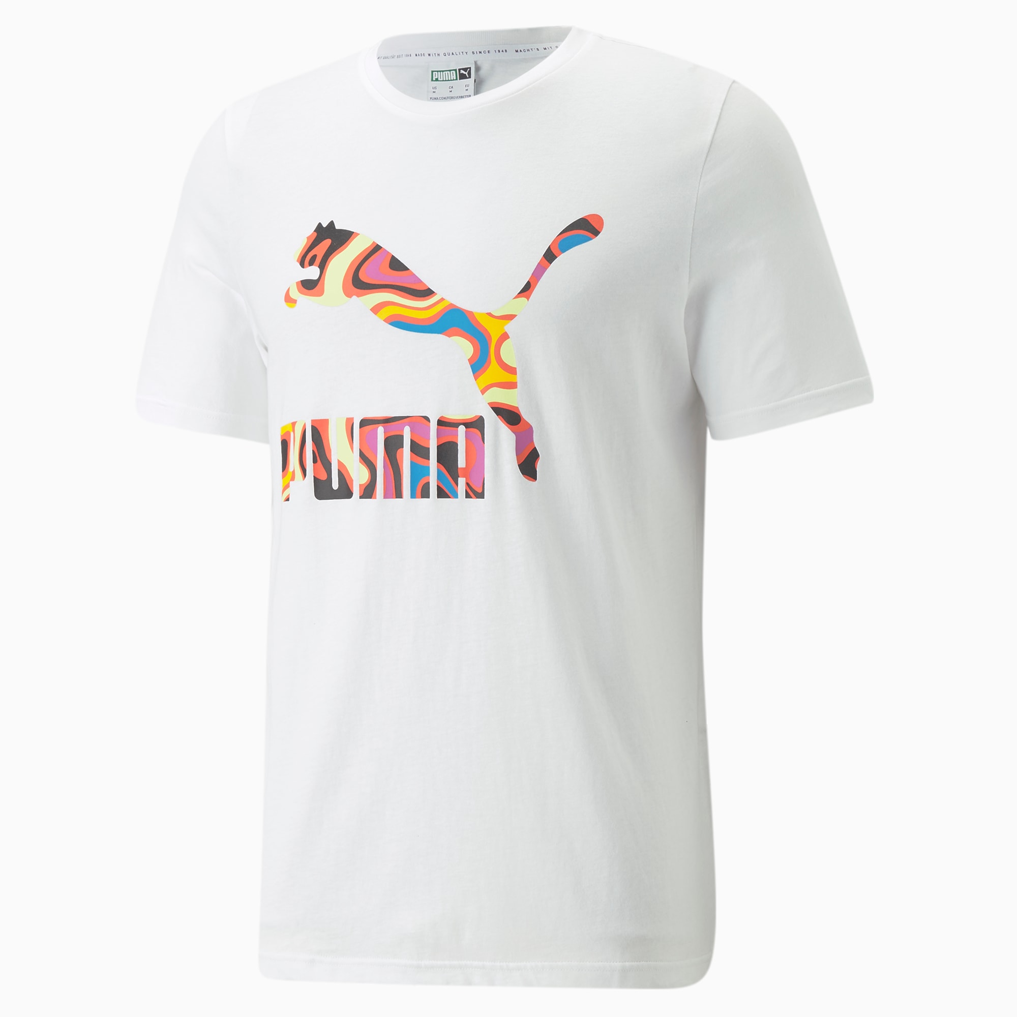 Lava Flow Logo Tee Men, Puma White, large-SEA