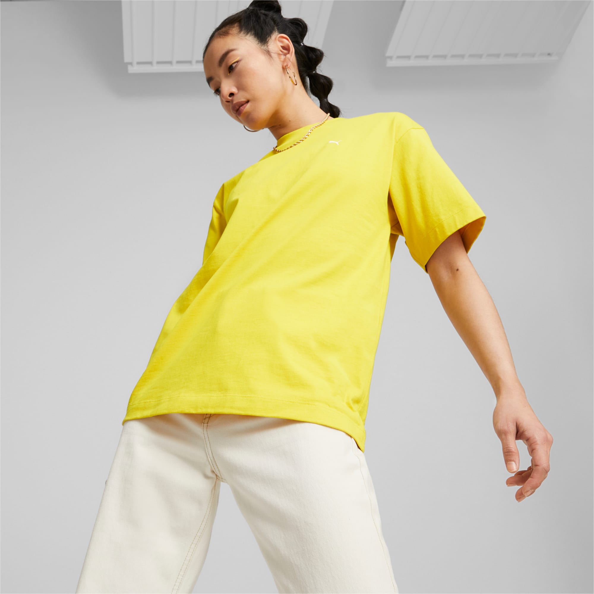 Mock neck tee women's top