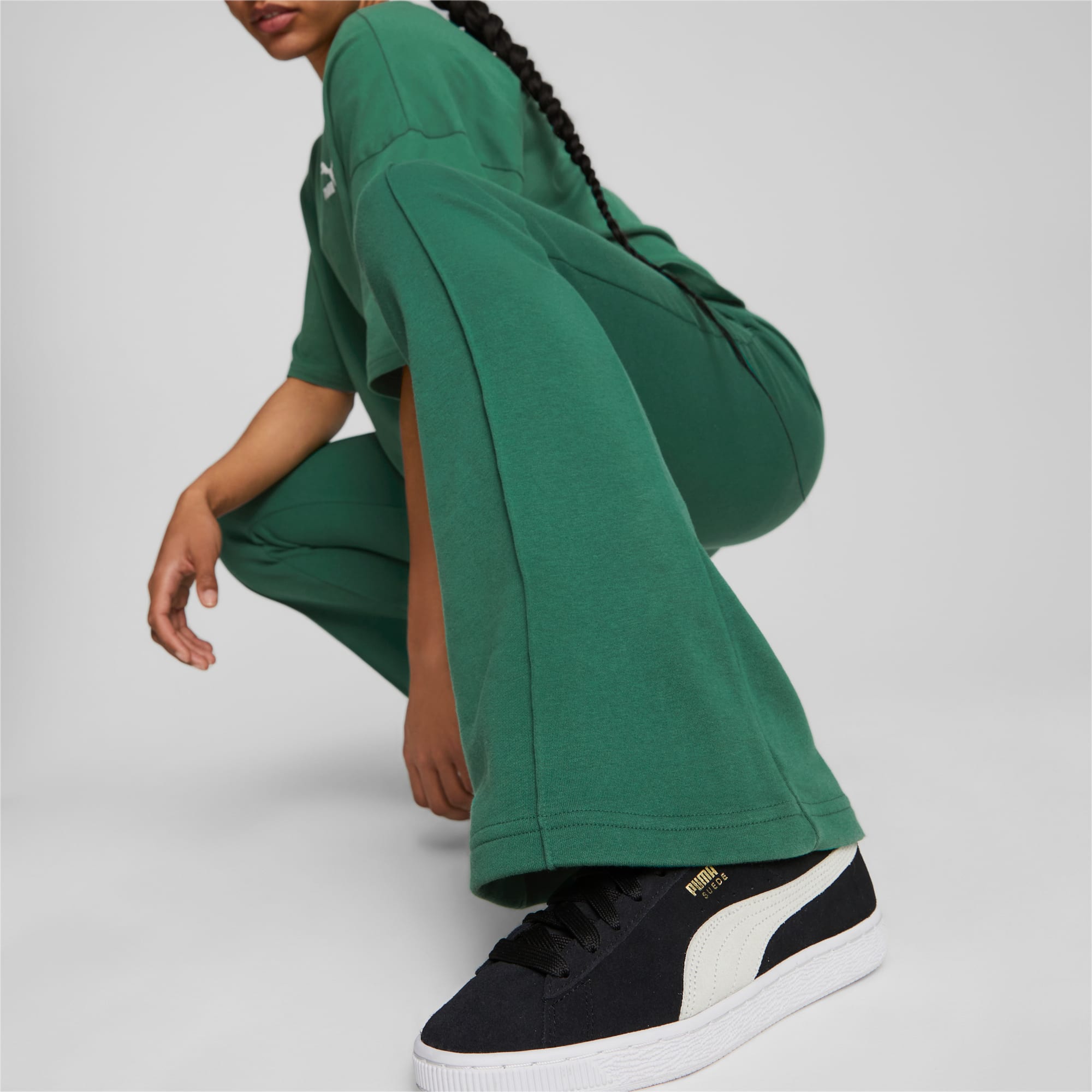 Buy Women Flared Track Pants with Pocket Inserts Online at Best