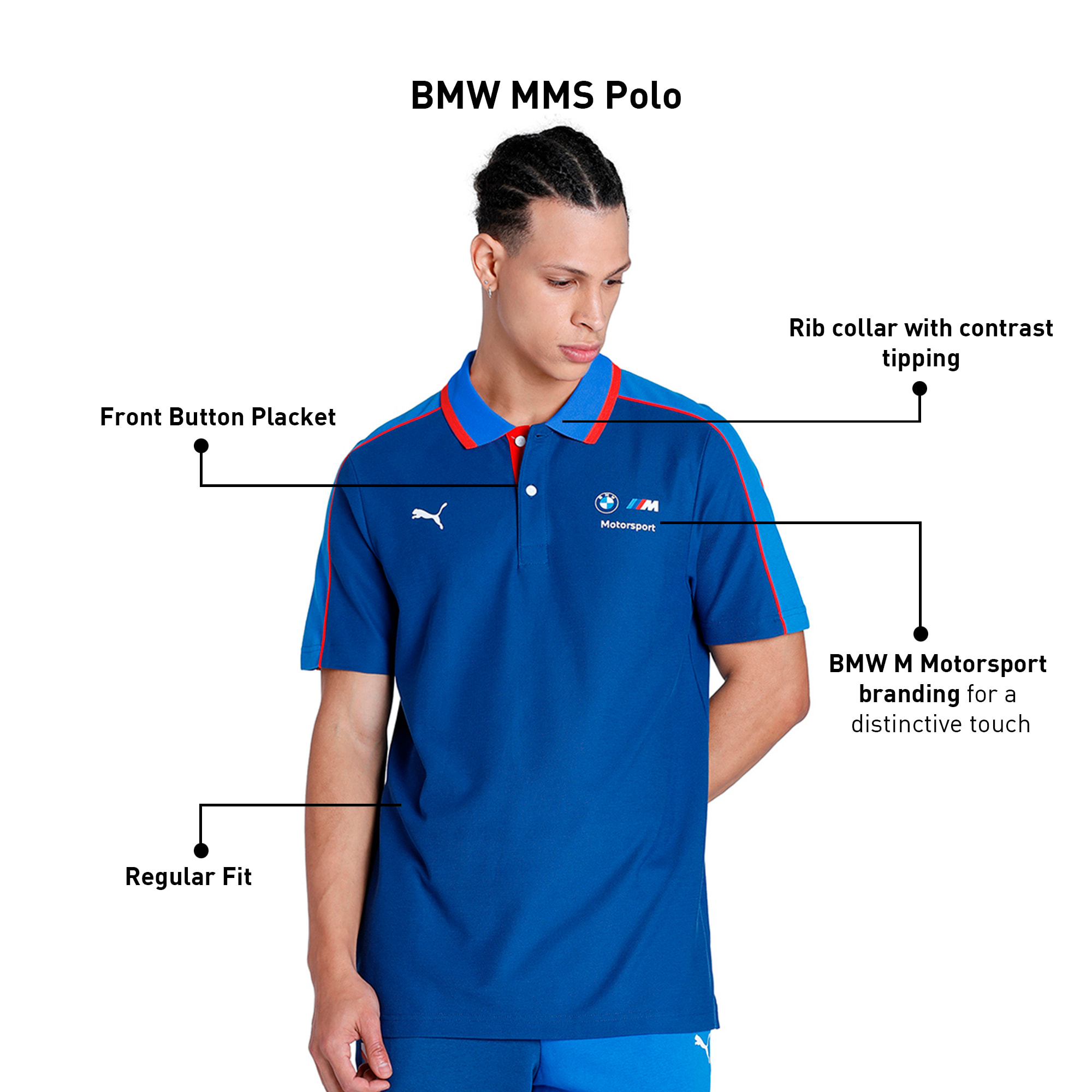 BMW M Motorsport Men s Polo T shirt PUMA