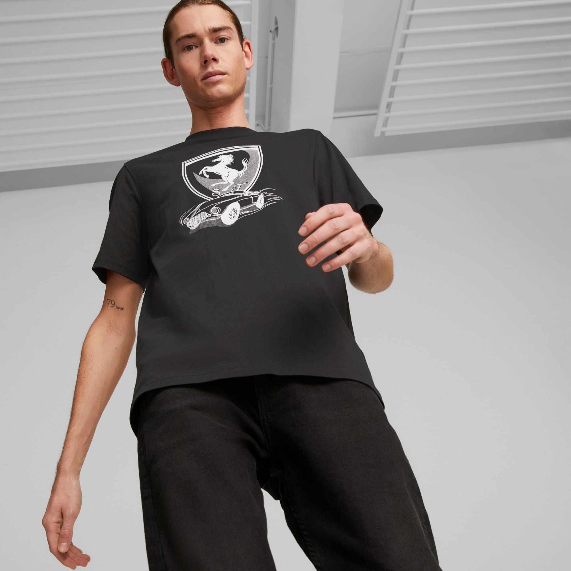 Puma ferrari big shield tee shop