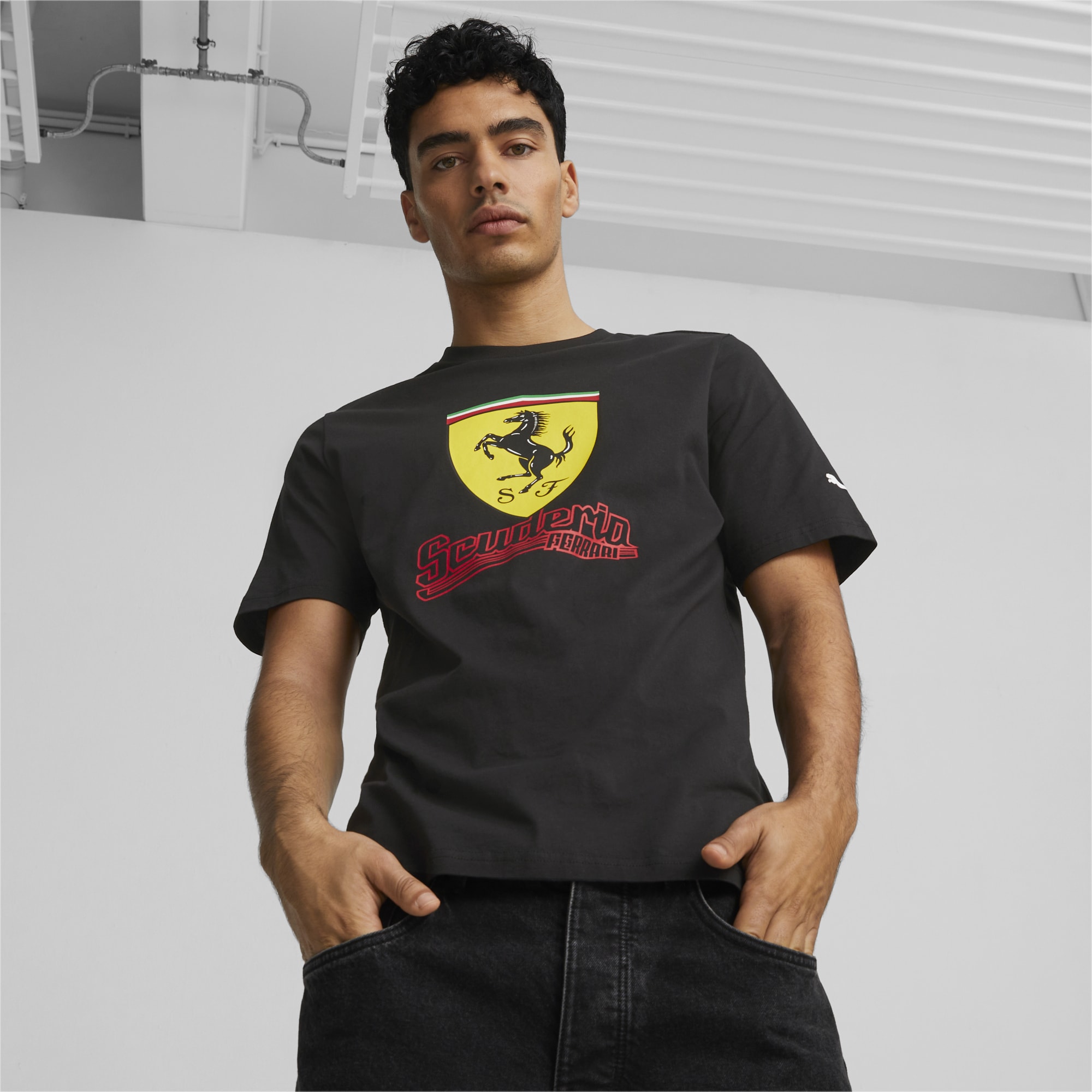 Puma men black deals scuderia