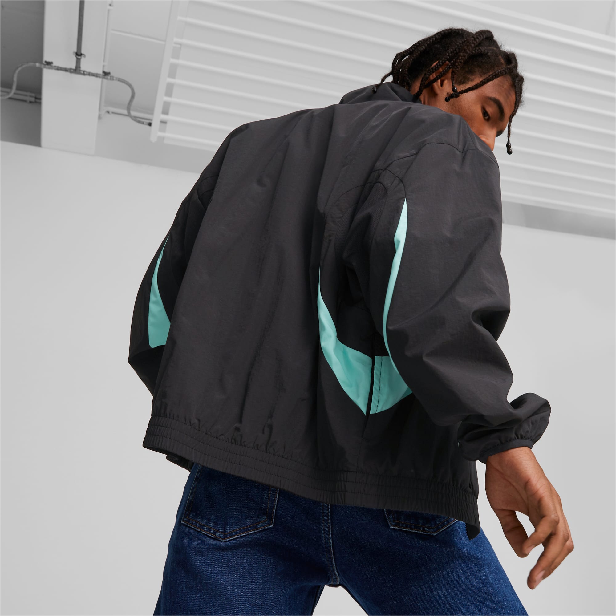Puma discount windbreaker green