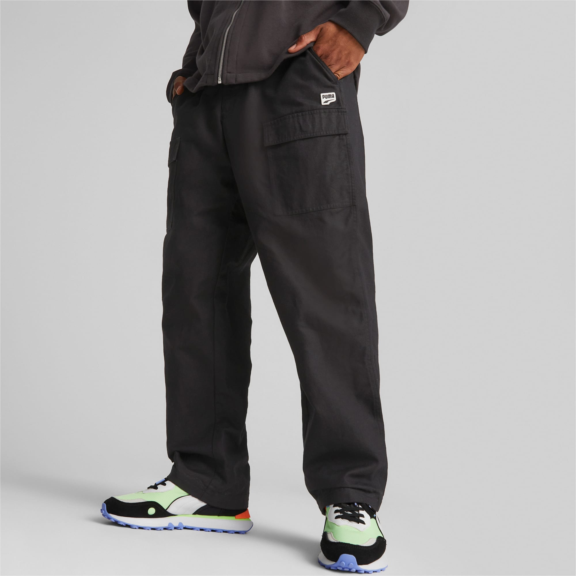 DOWNTOWN Woven Pants Men, PUMA Black, PUMA Shop All Puma