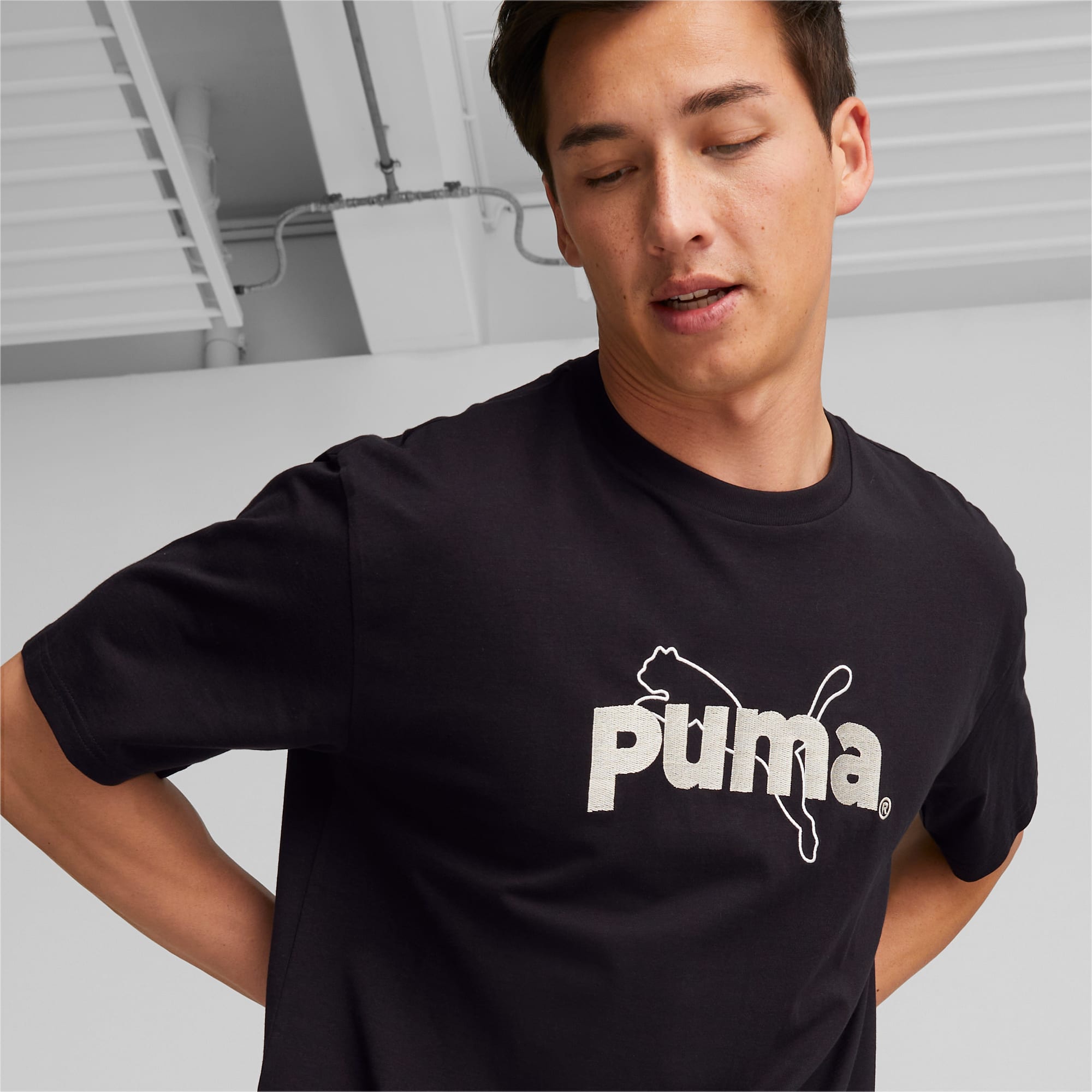 PUMA TEAM Graphic Tee Men | PUMA Black | PUMA Shopback x PUMA | PUMA