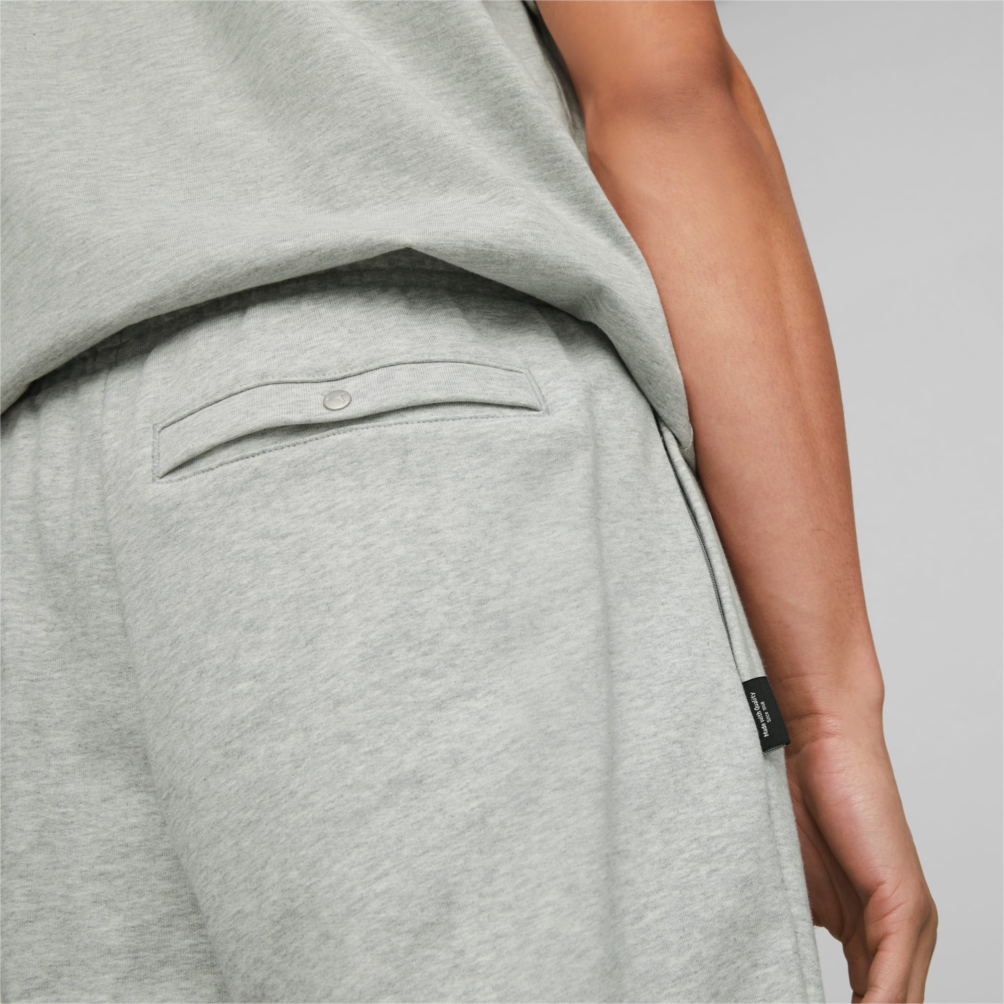 Puma Team Sweat Pants Mens Light Grey