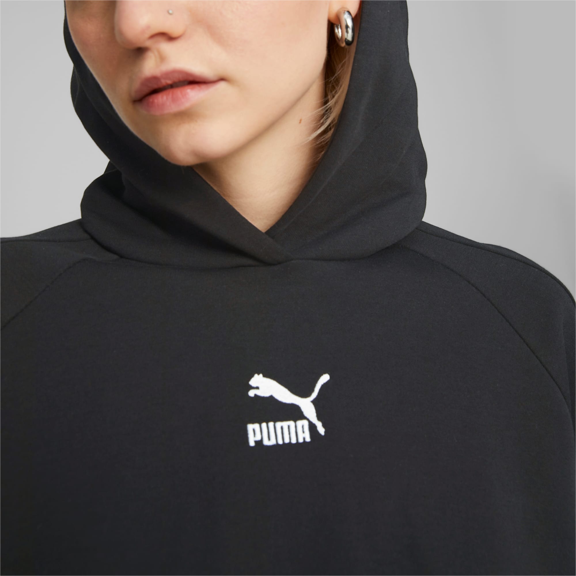 Puma women's classics logo t7 hoodie hot sale