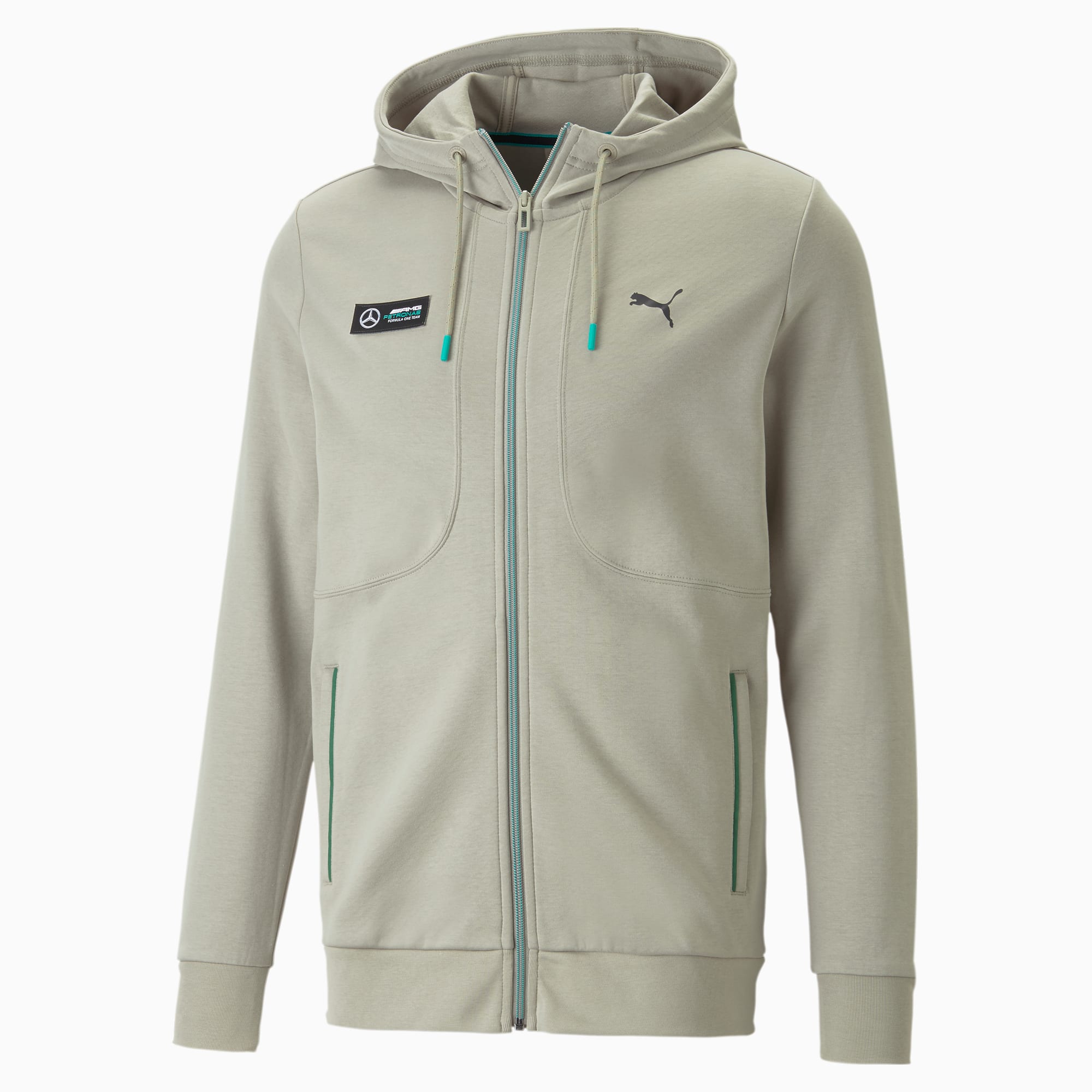 Veste a capuche Mercedes AMG Petronas Motorsport beige PUMA
