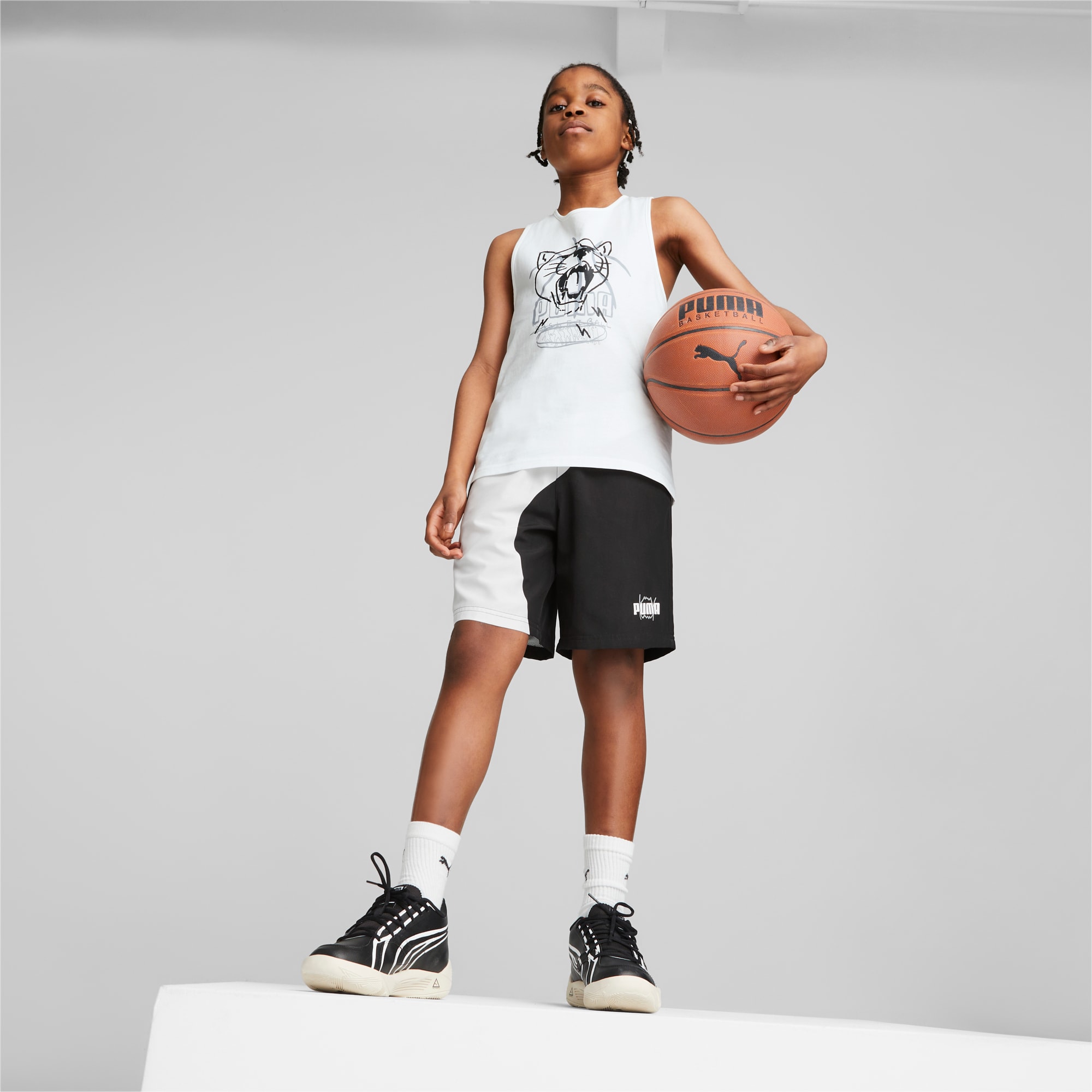 Shorts de baloncesto Clyde para j venes PUMA