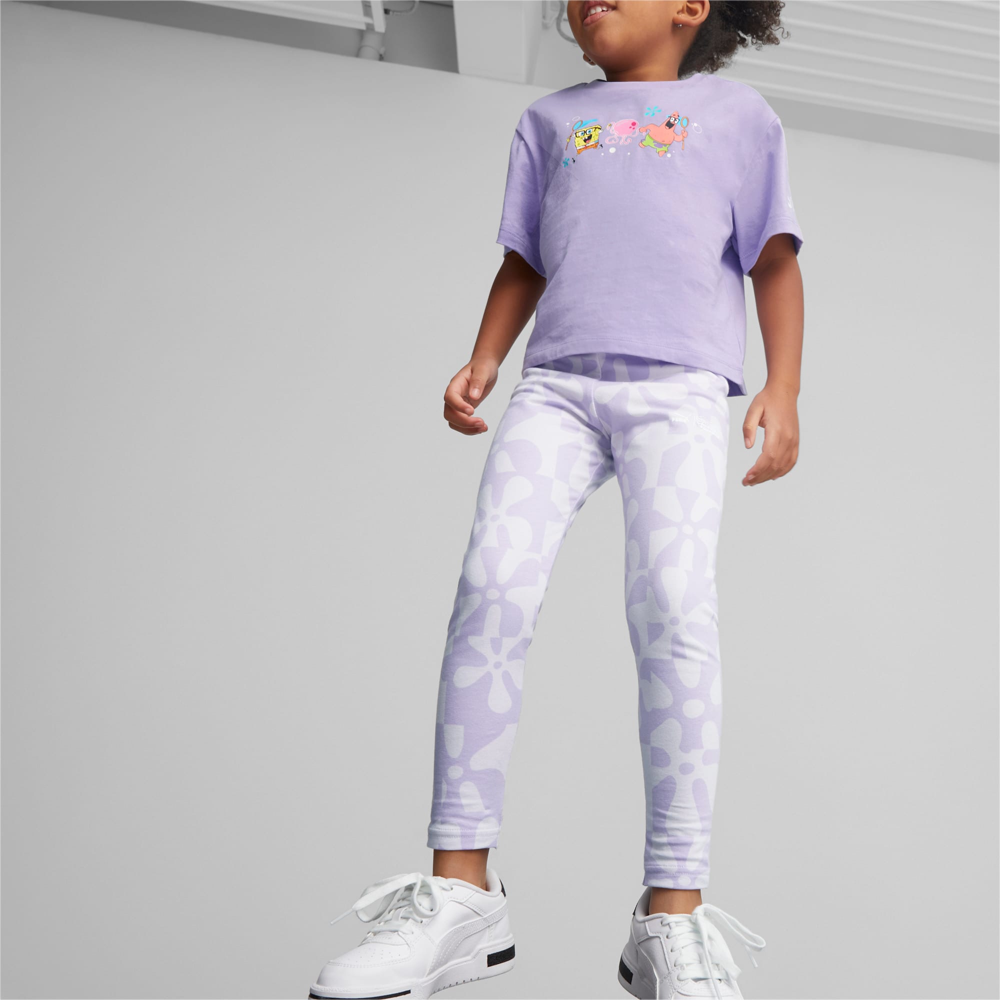 PUMA x SPONGEBOB Leggings Kids, Vivid Violet