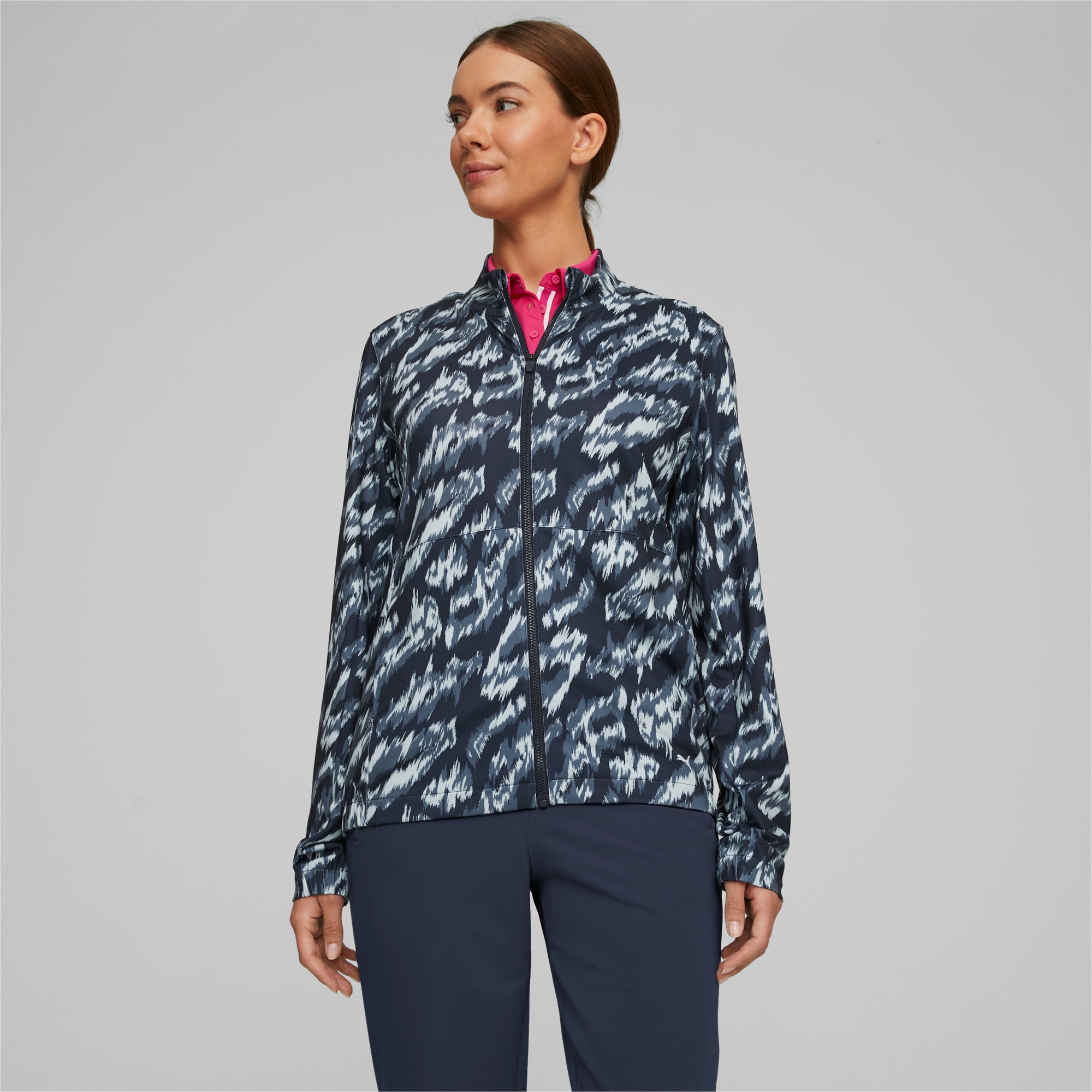 Animal Print Golf Jacket Women