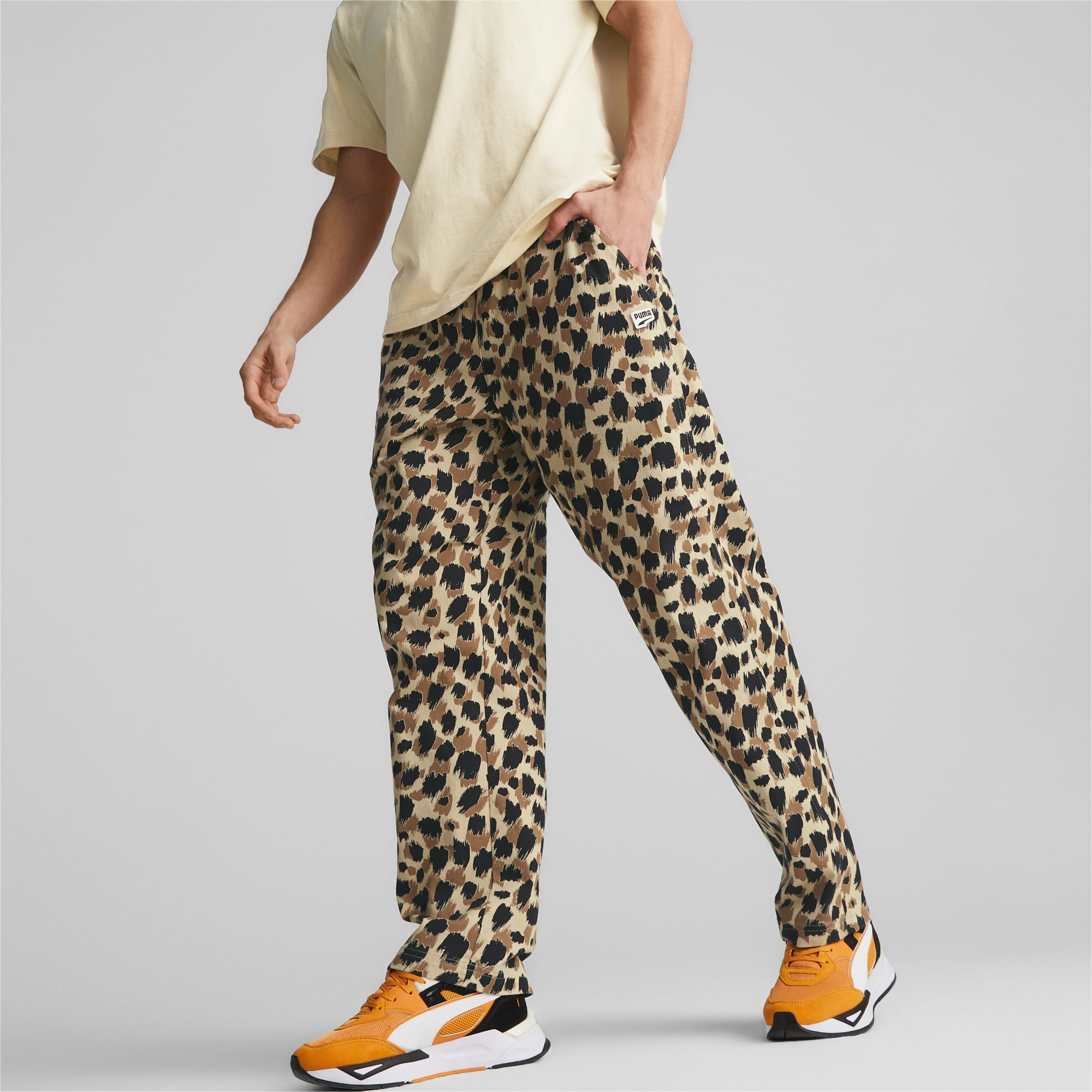 DOWNTOWN Printed Woven Pants Men