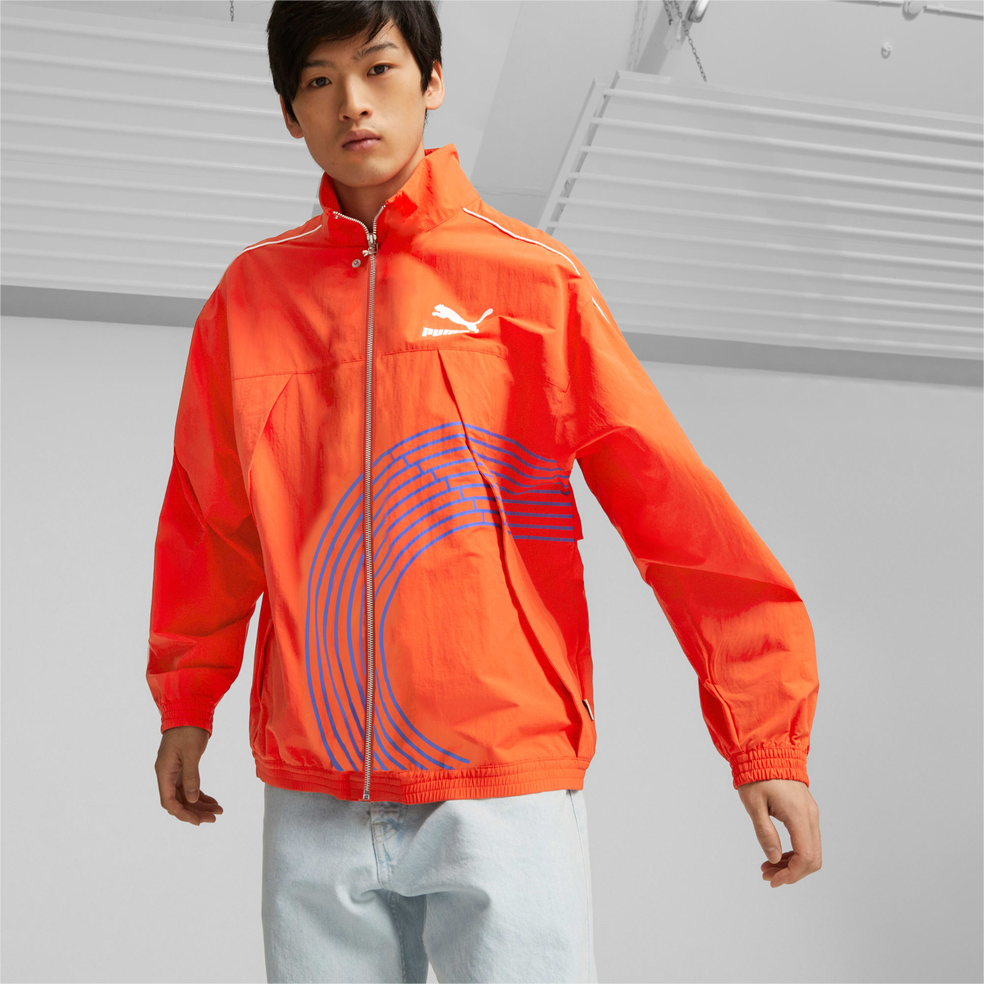 Puma orange track online jacket