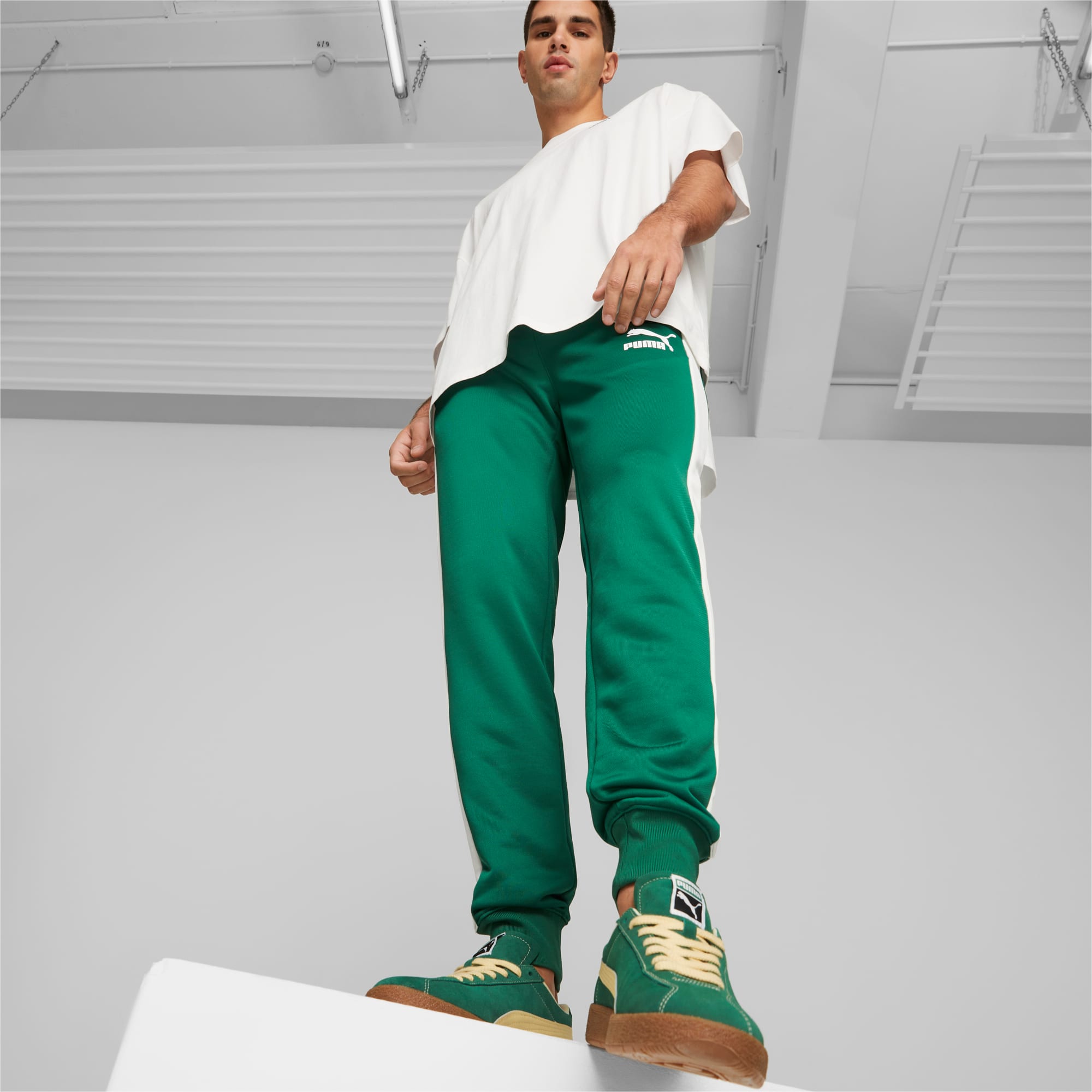 Puma pantaloni verdi clearance