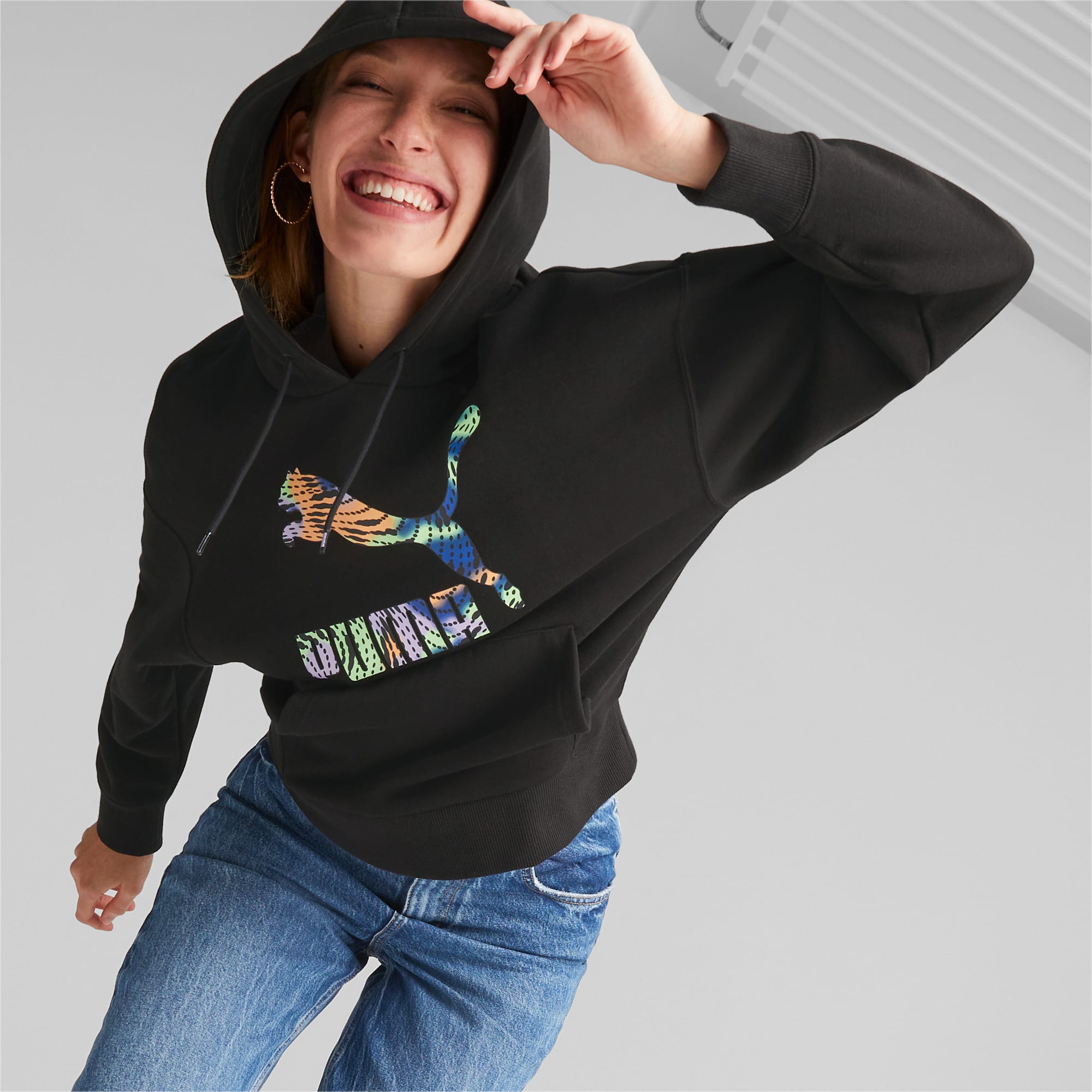 Sweat capuche Classics Logo Infill Femme