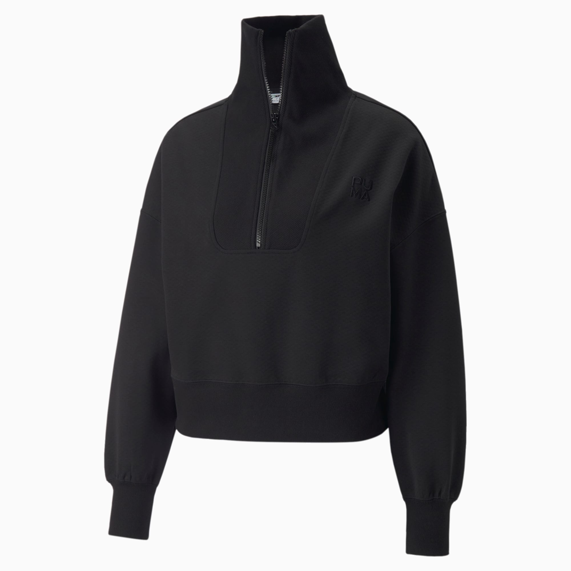 芸能人愛用 Infuse PUMA | Sweatshirt Oversized Half-Zip Women's フェイスクリーム